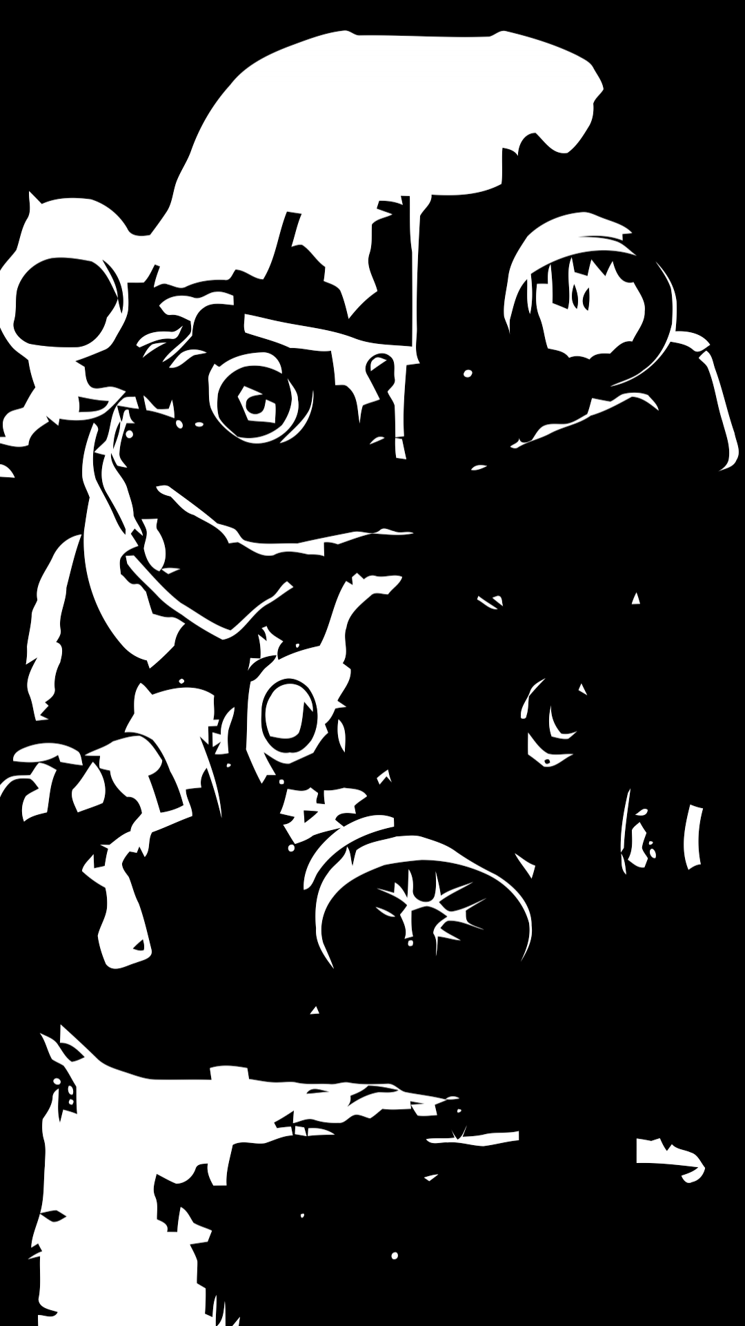 Power armor Fallout bianco nero, 1080x1920 Full HD Verticale, Smartphone