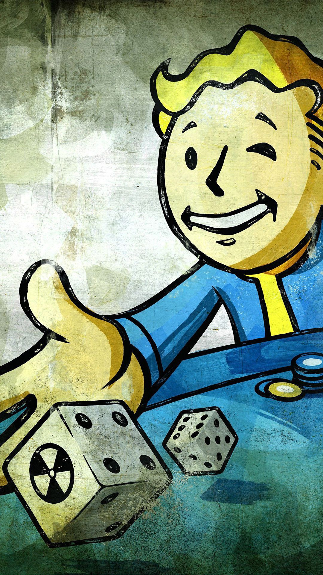 Vault Boy Fallout dadi, 1080x1920 Verticale, Samsung Galaxy