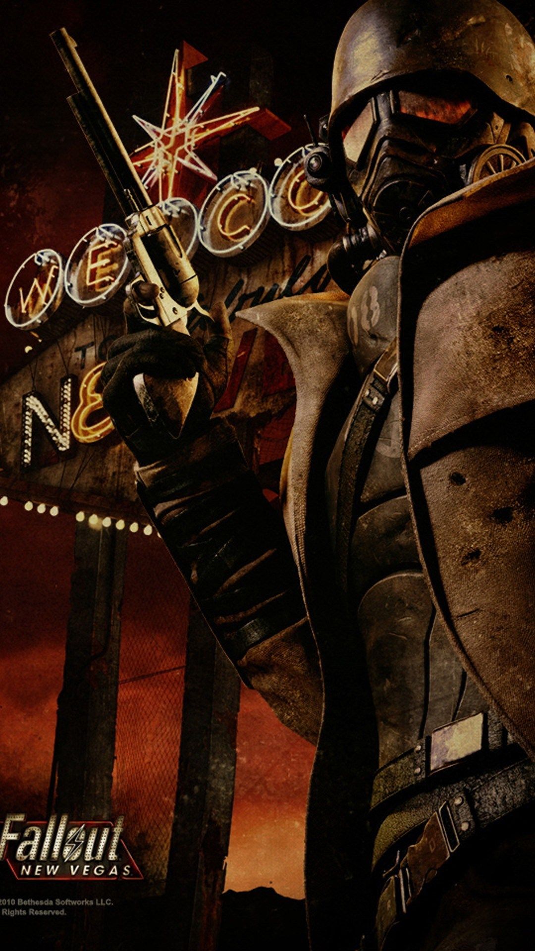 Fallout New Vegas soldato armato, 1080x1920 Full HD Verticale, iPhone