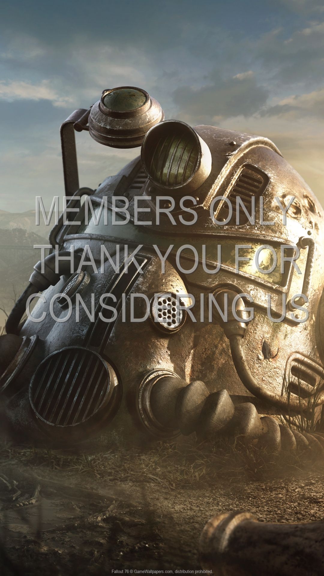 Fallout Power Armor casco, T-51, 1080x1920 Verticale, Telefono