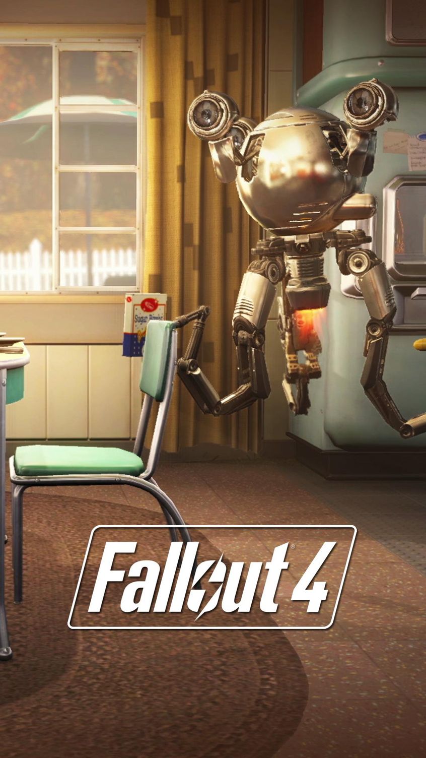 Fallout 4 robot Mr. Handy, 846x1504 Verticale, Mobile