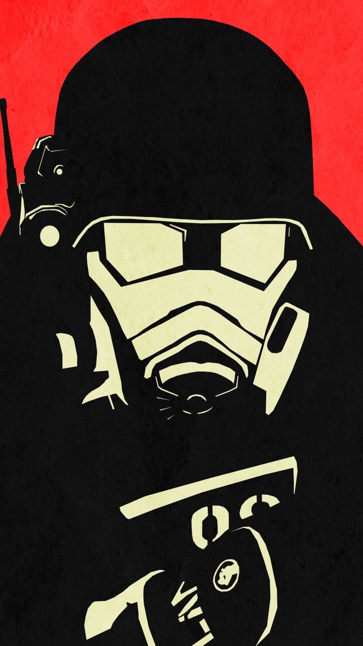 Soldato con maschera antigas, Fallout, 720x1280 Verticale, Mobile