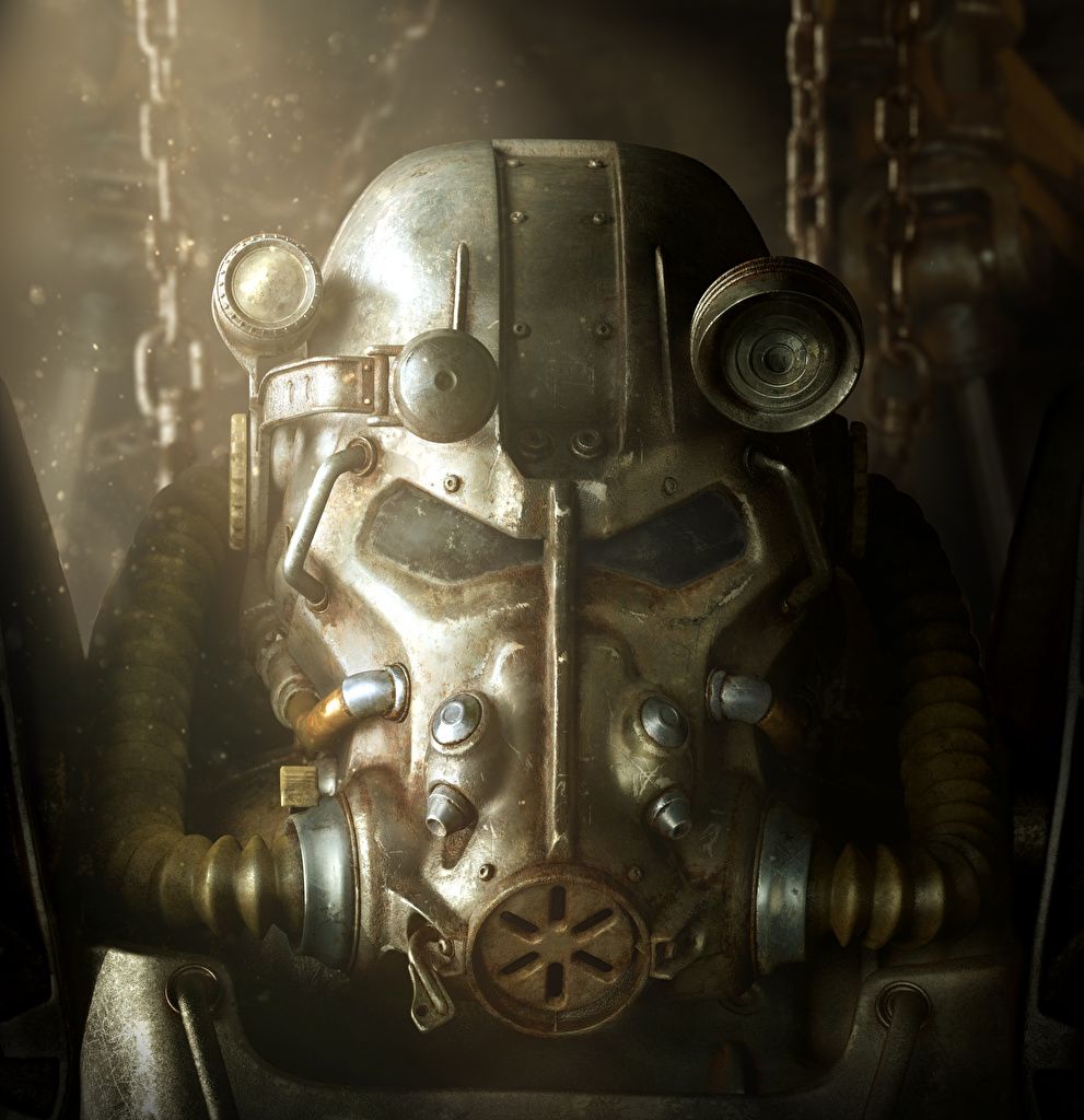 Casco Power Armor Fallout, 991x1024 Verticale, Telefono