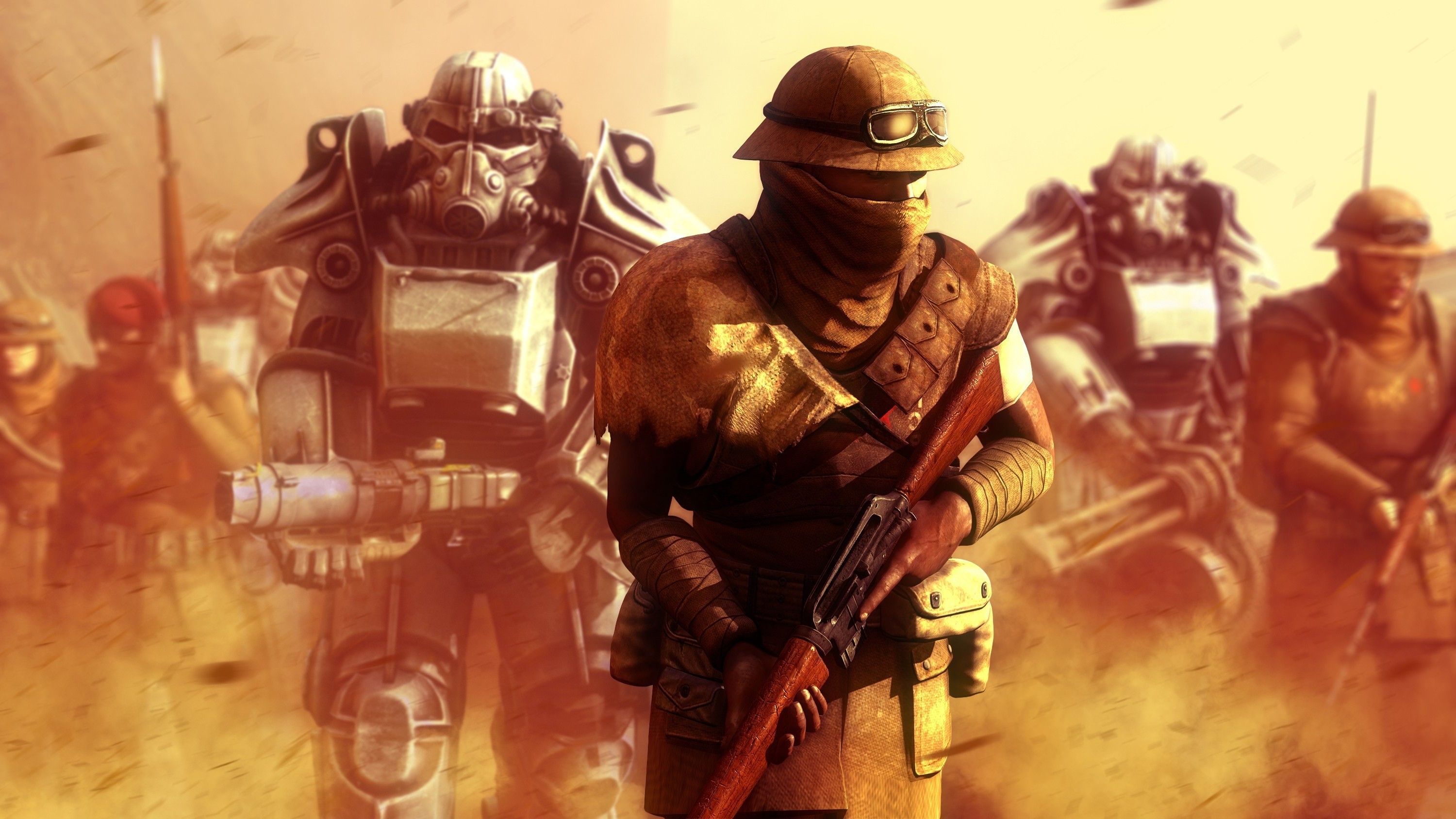 Power Armor Fallout New Vegas, 3000x1688 WQXGA, Desktop