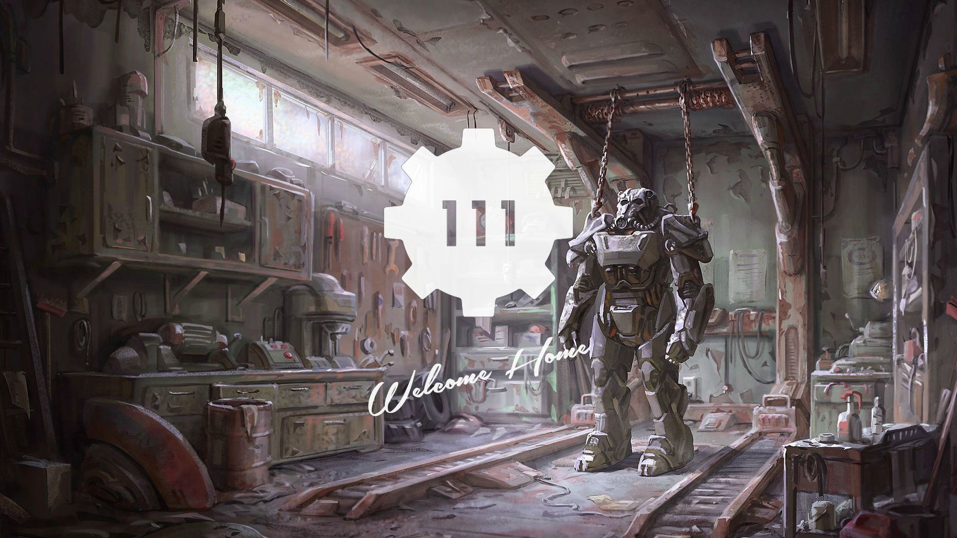 Power Armor Vault 111 Fallout, 1920x1080 Full HD, Laptop