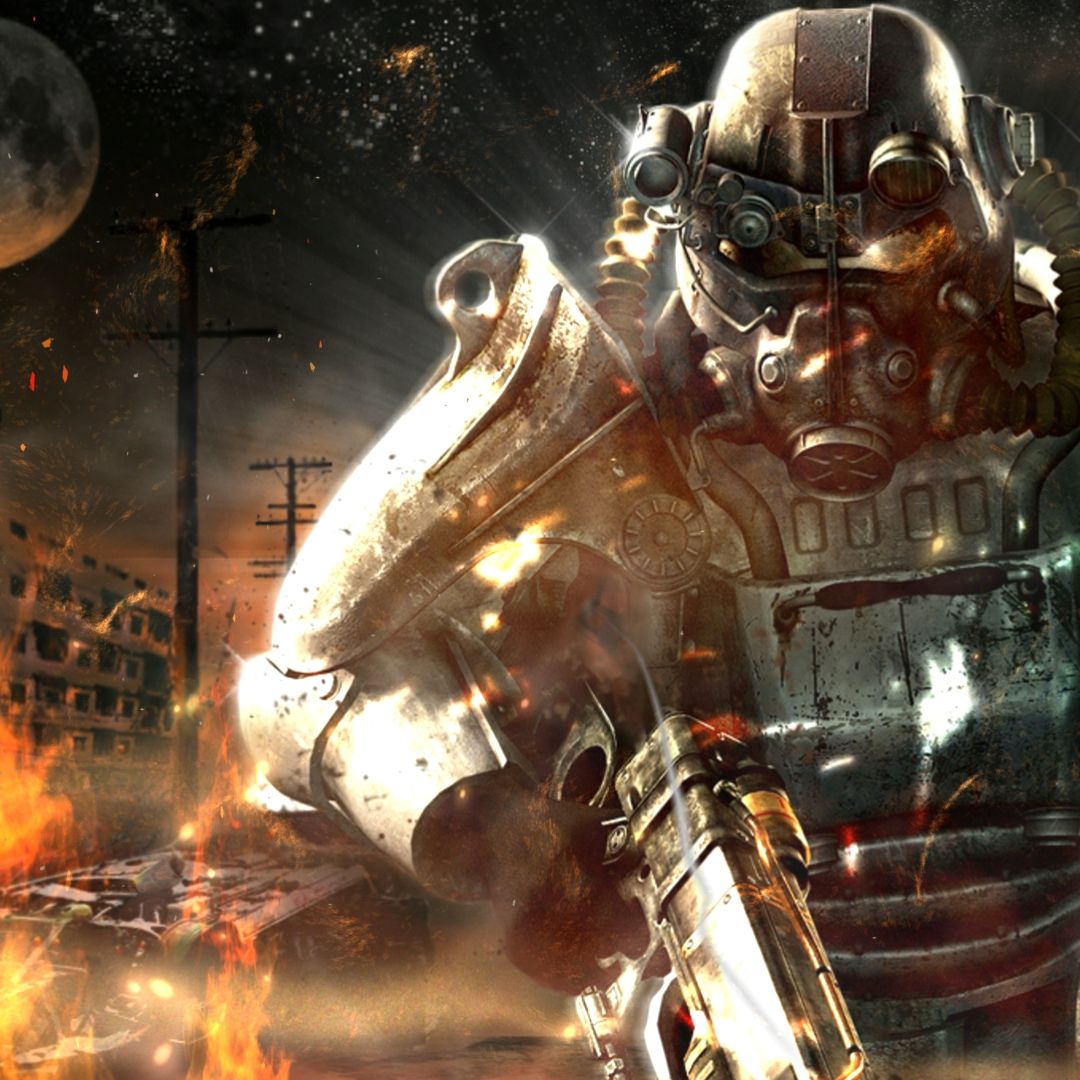 Power Armor T-45 Fallout, 1080x1080 HD, Desktop