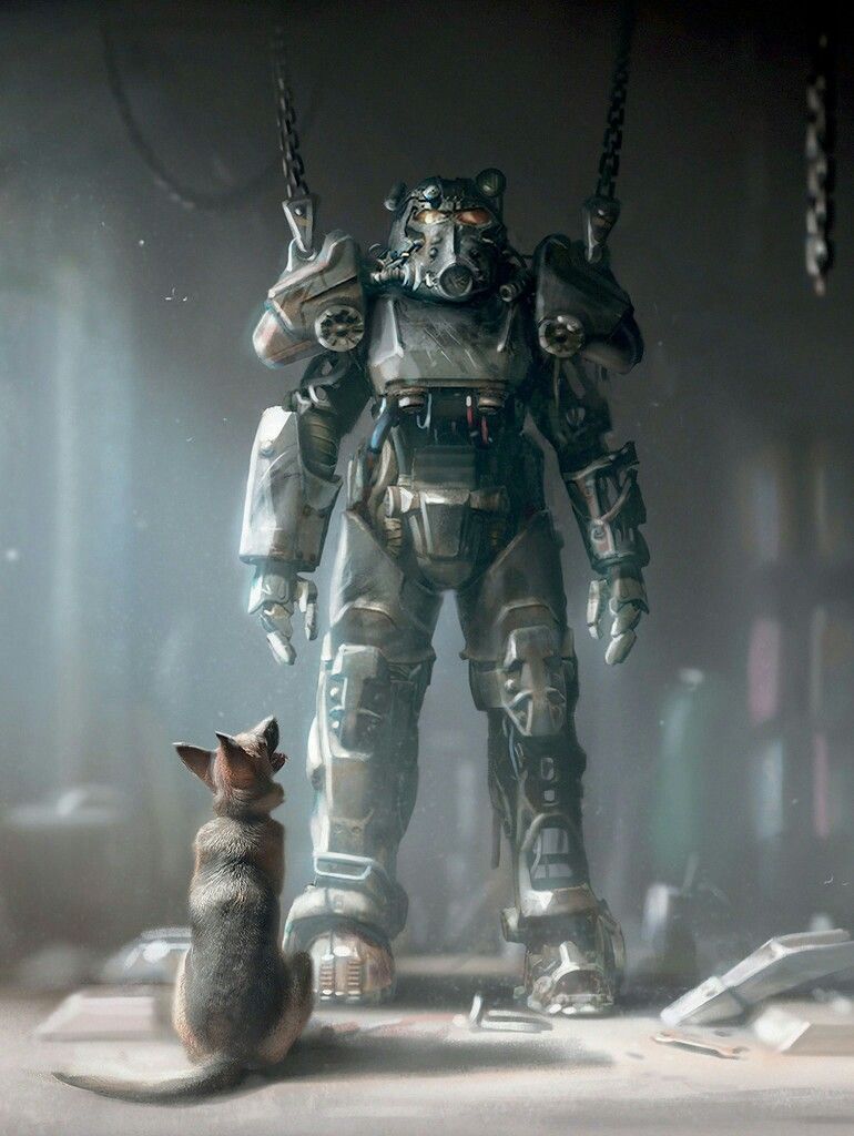 Power Armor con cane, Fallout, 770x1024 Full HD Verticale, Realme