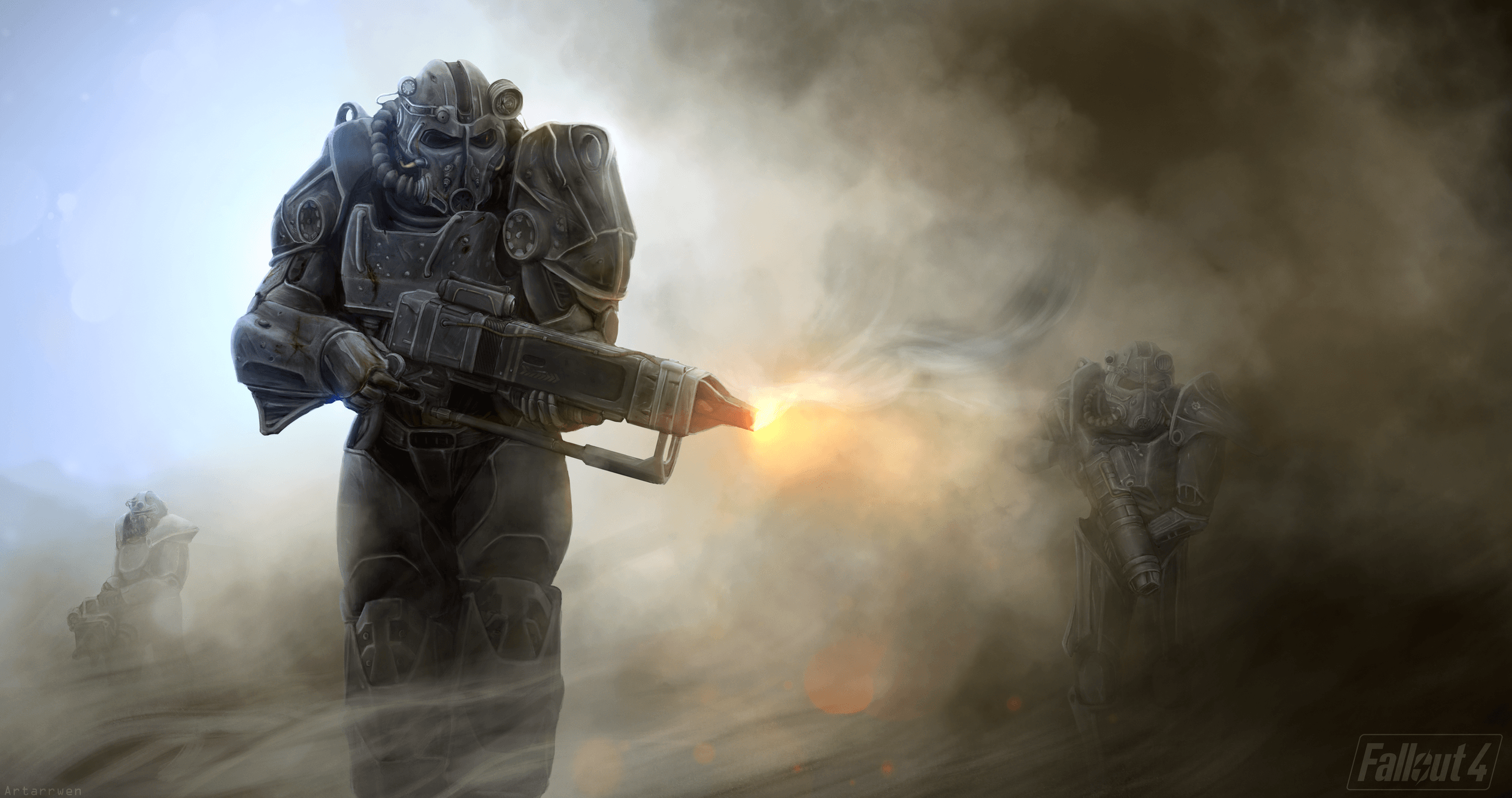 Soldati Fallout armatura potenziata, 2525x1332 alta risoluzione, Laptop