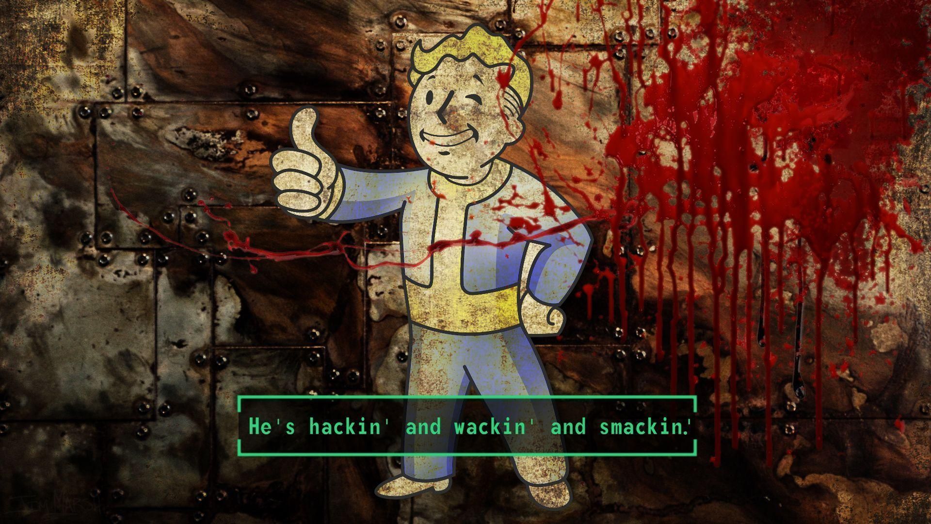 Vault Boy Fallout insanguinato, 1920x1080 Full HD, Laptop