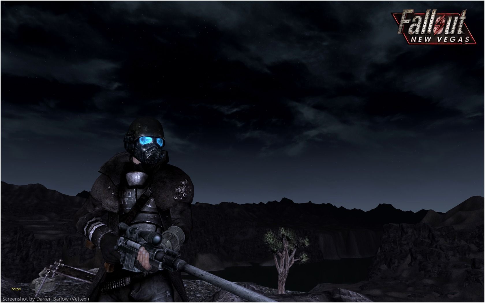 Fallout New Vegas personaggio notturno, 1680x1050 HD Ready, PC