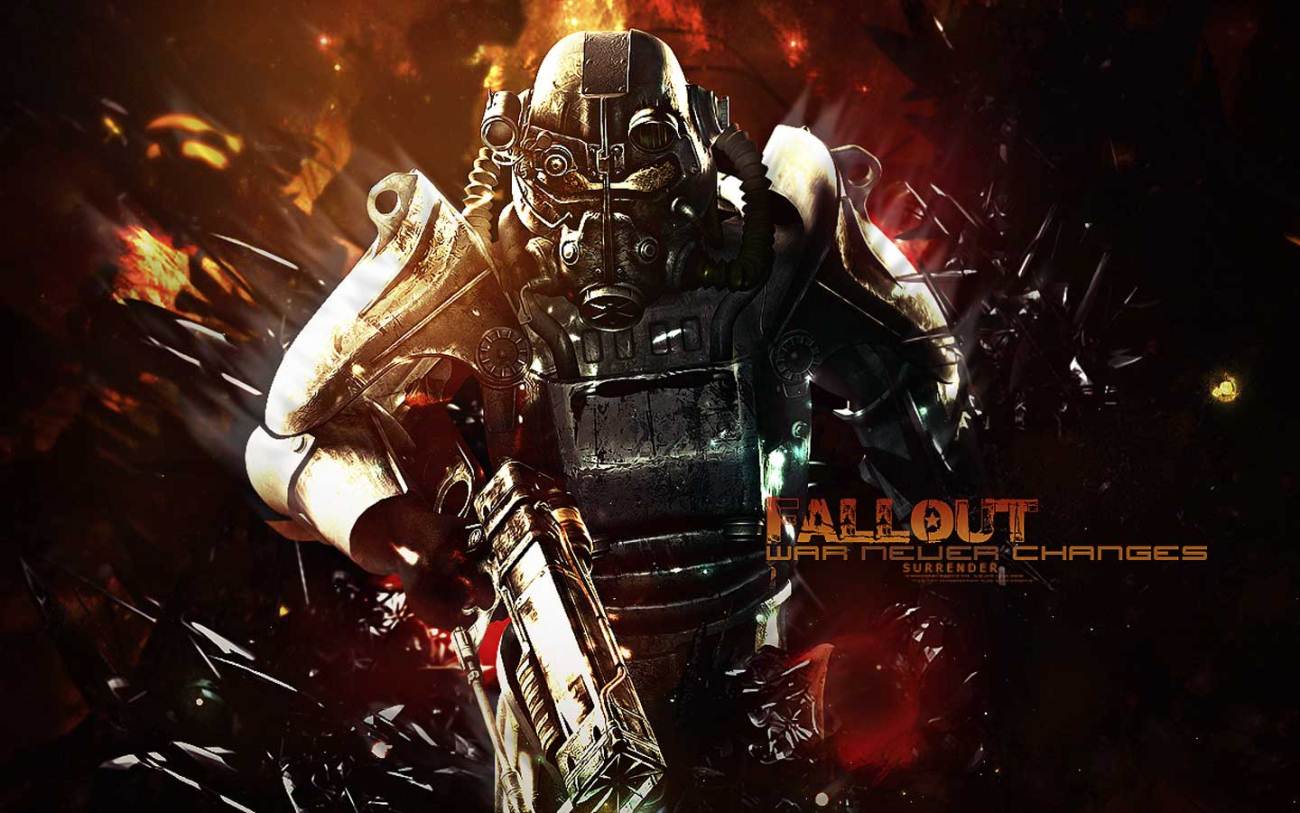 Power armor Fallout, sfondo scuro, 1300x813 720p, Acer Nitro