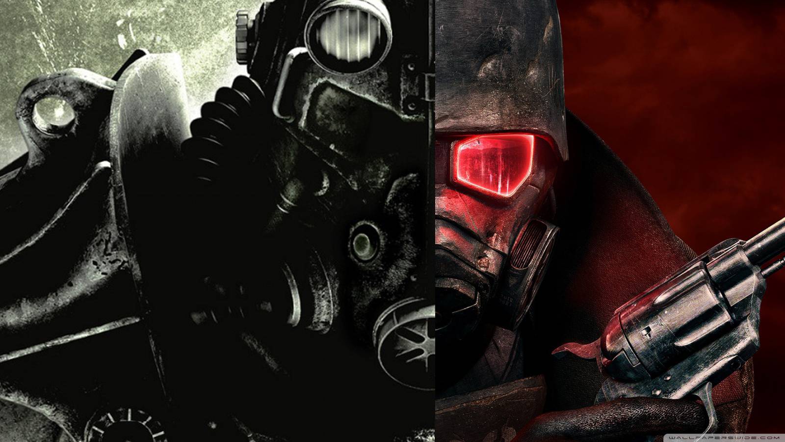 Fallout casco potenza diviso, 1600x900 HD, Desktop