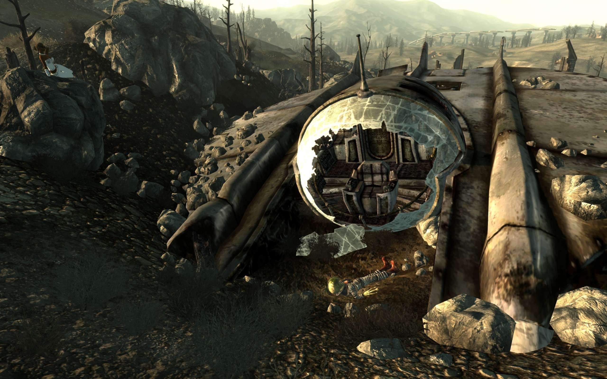 Fallout paesaggio post-apocalittico desolato, 2560x1600 WQXGA, Laptop