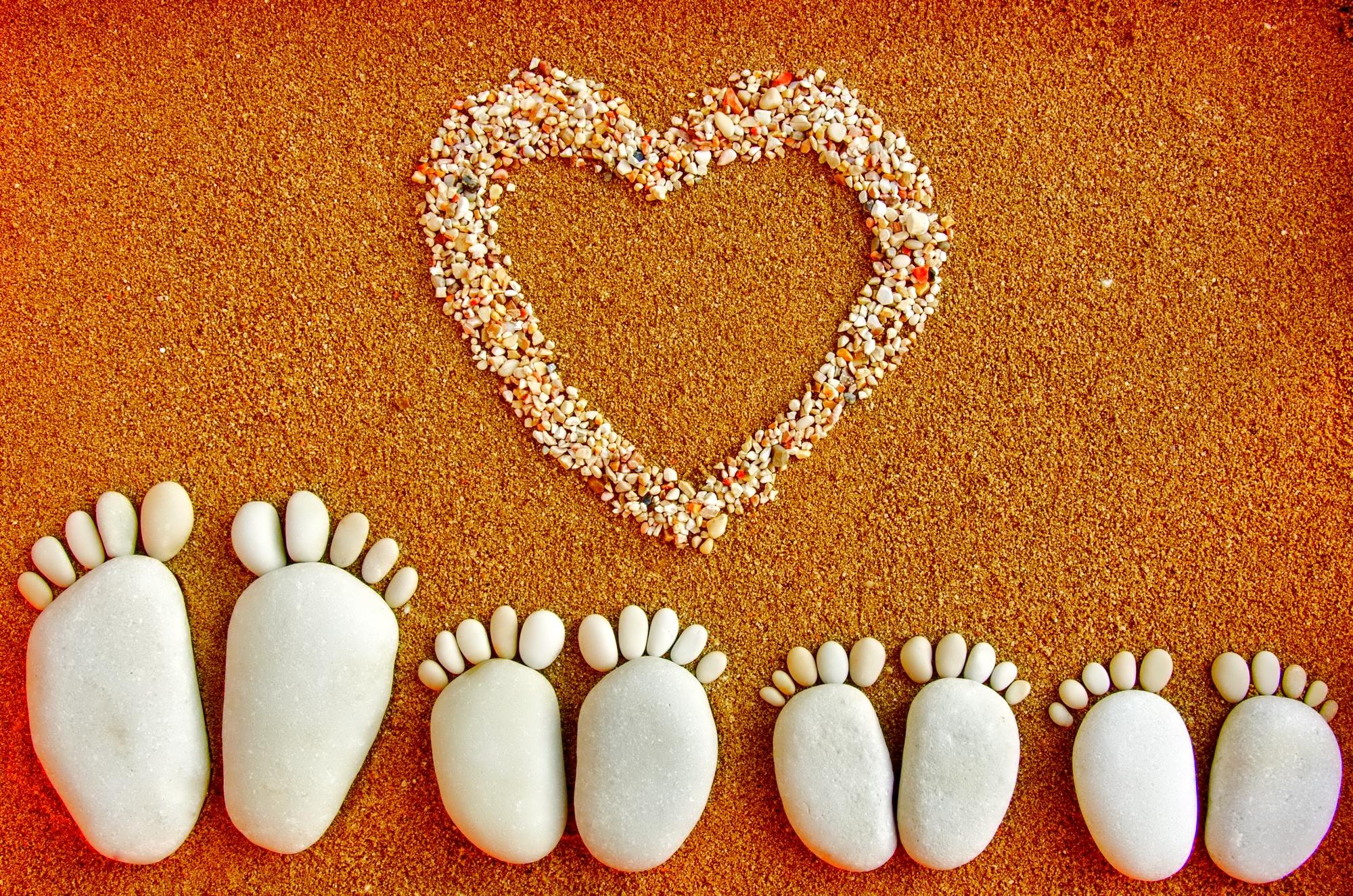 Impronte di famiglia con cuore, 2000x1325 Hi-Res, iMac
