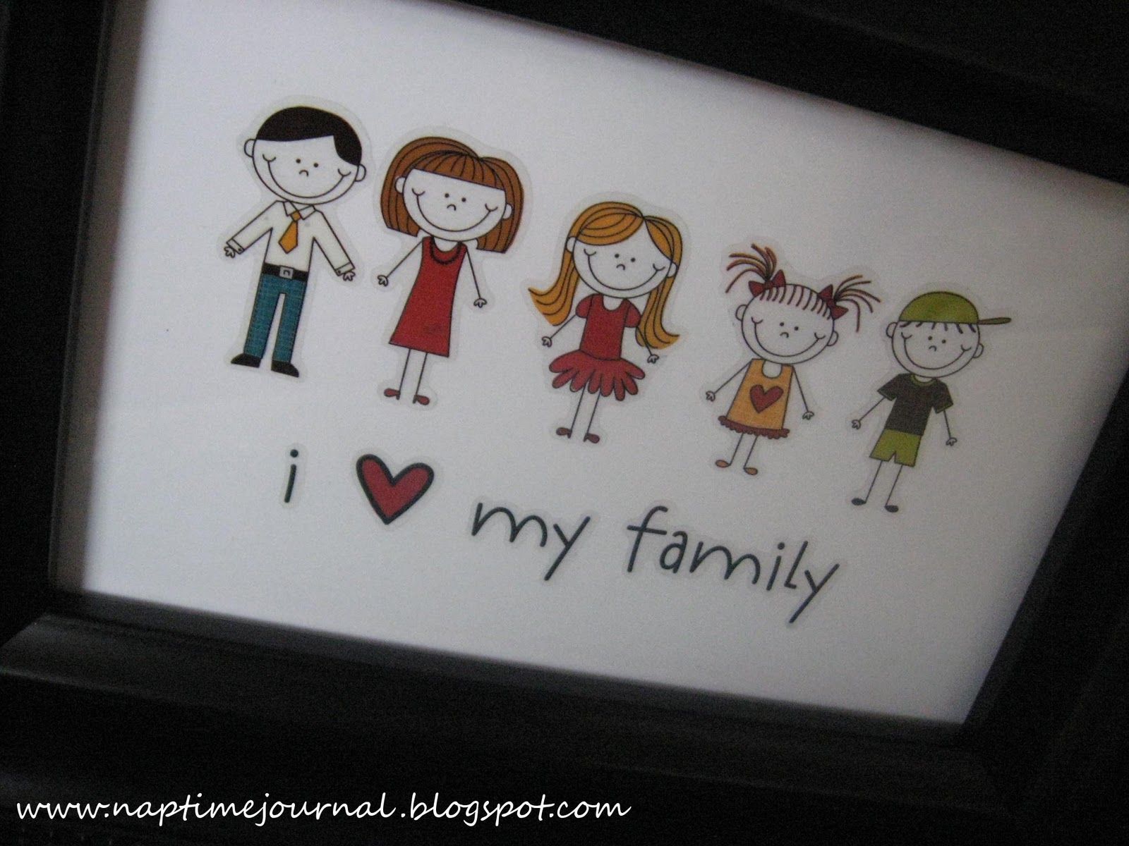 Cornice disegno famiglia stilizzata, 1600x1200 HD Ready, PC