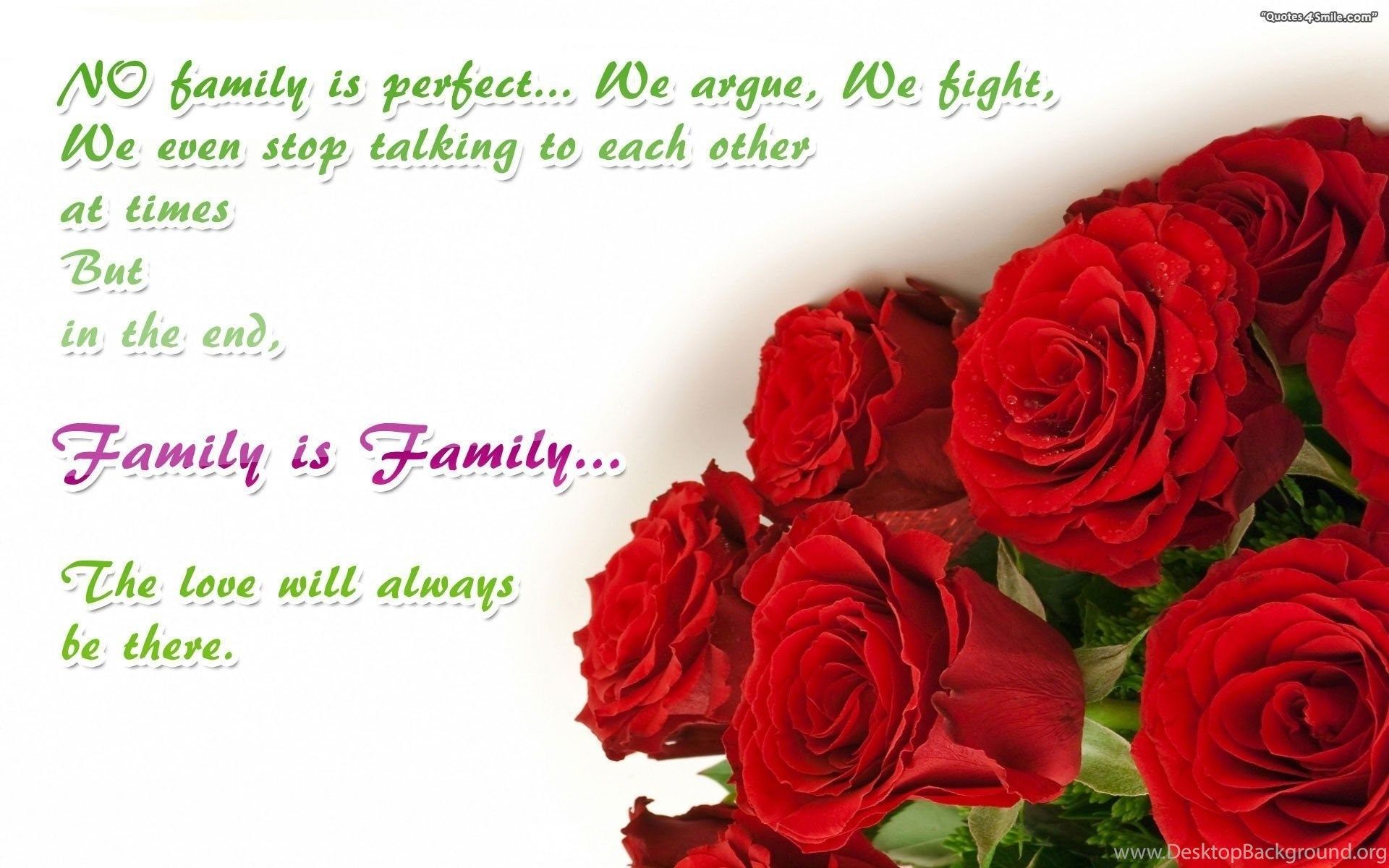 Rose rosse e citazione famiglia, 1920x1200 Full HD+, Desktop