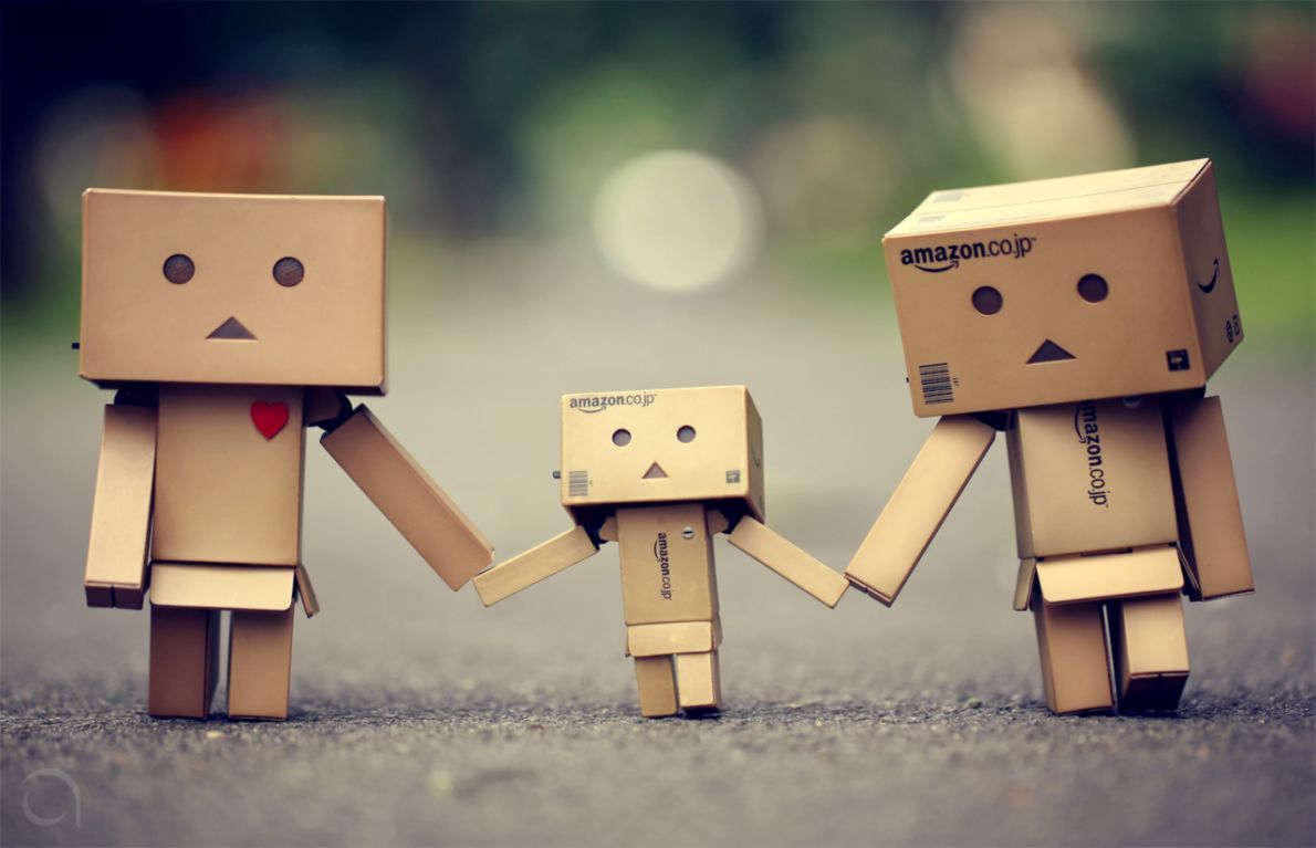 Famiglia Danbo scatole cartone, 1190x767 HD, Desktop