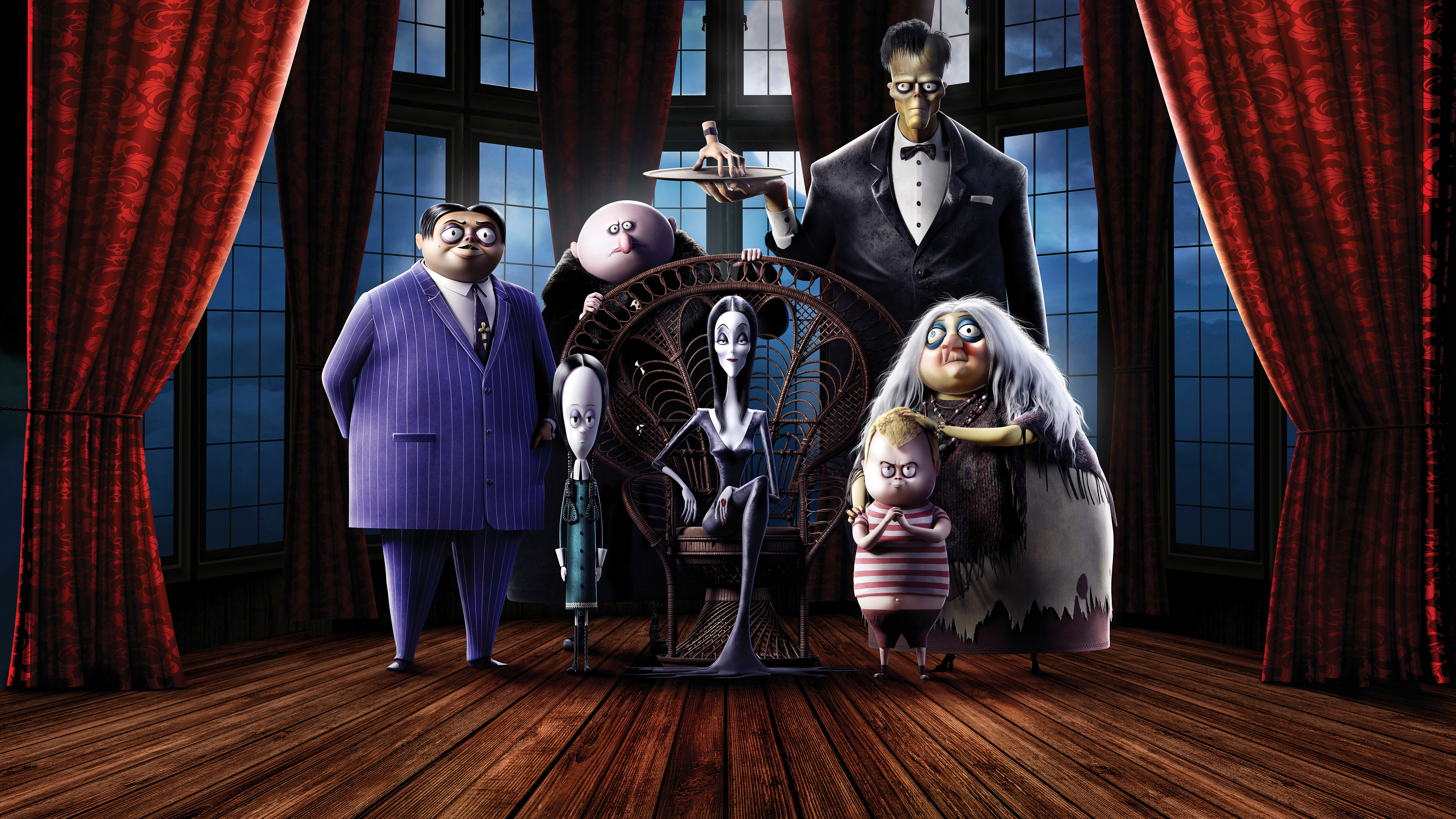 Famiglia Addams film animato, 3840x2160 Ultra HD, Monitor 4K