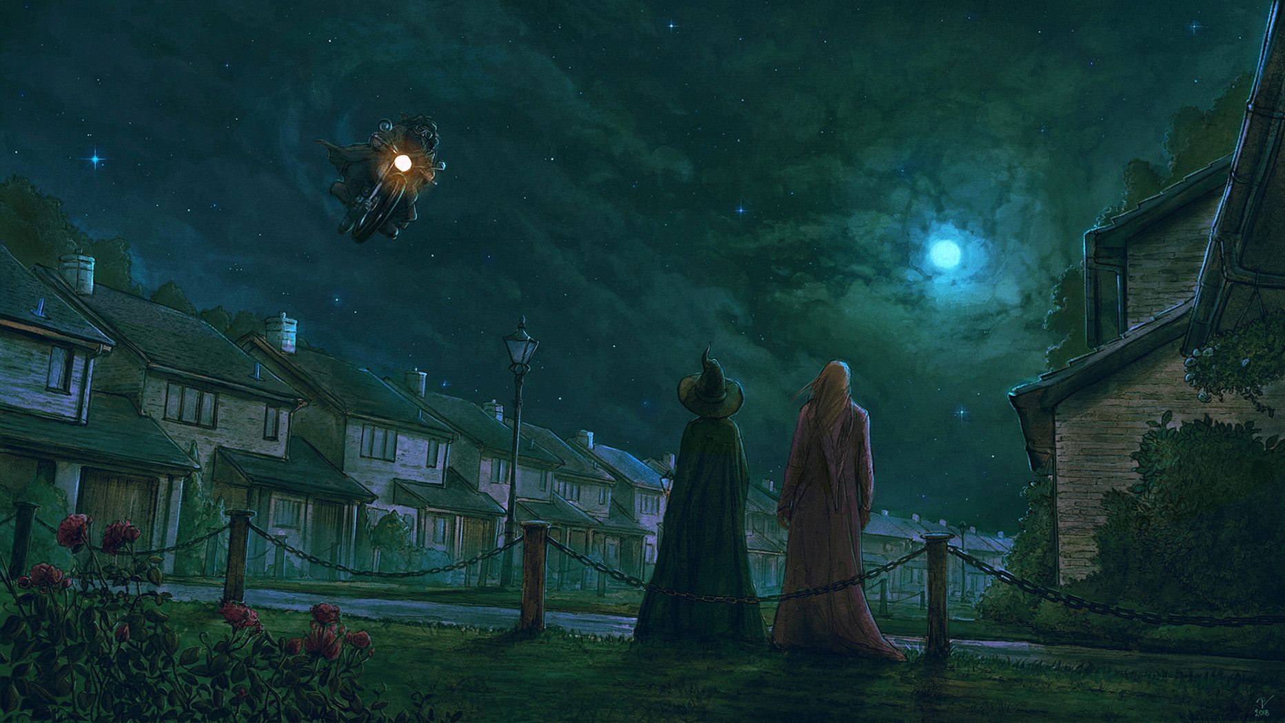 Castello di Hogwarts notturno, scuola di magia, 1920x1080 Full HD 1080p, Desktop