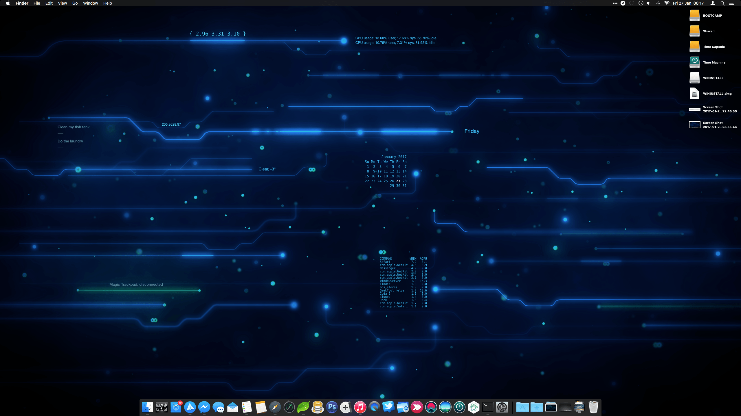 Circuiti digitali blu futuristici, 2560x1440 2K, PC Desktop