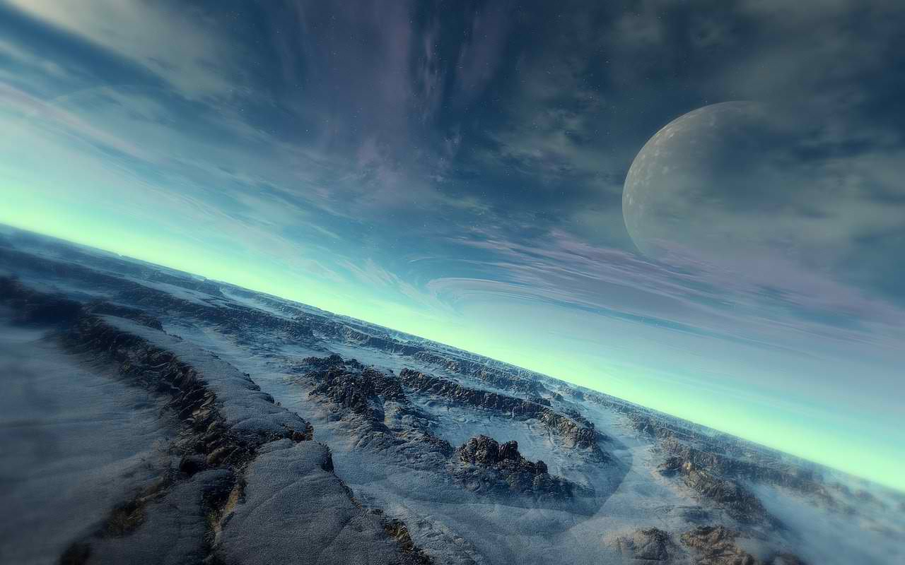 Pianeta visto dall'orbita, 1280x800 720p, Monitor Gaming