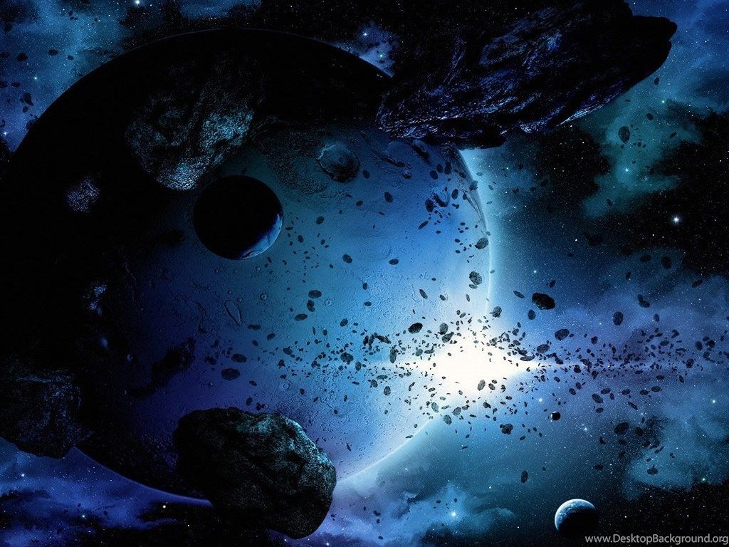 Asteroidi e pianeti spazio, 1024x768 HD, Desktop