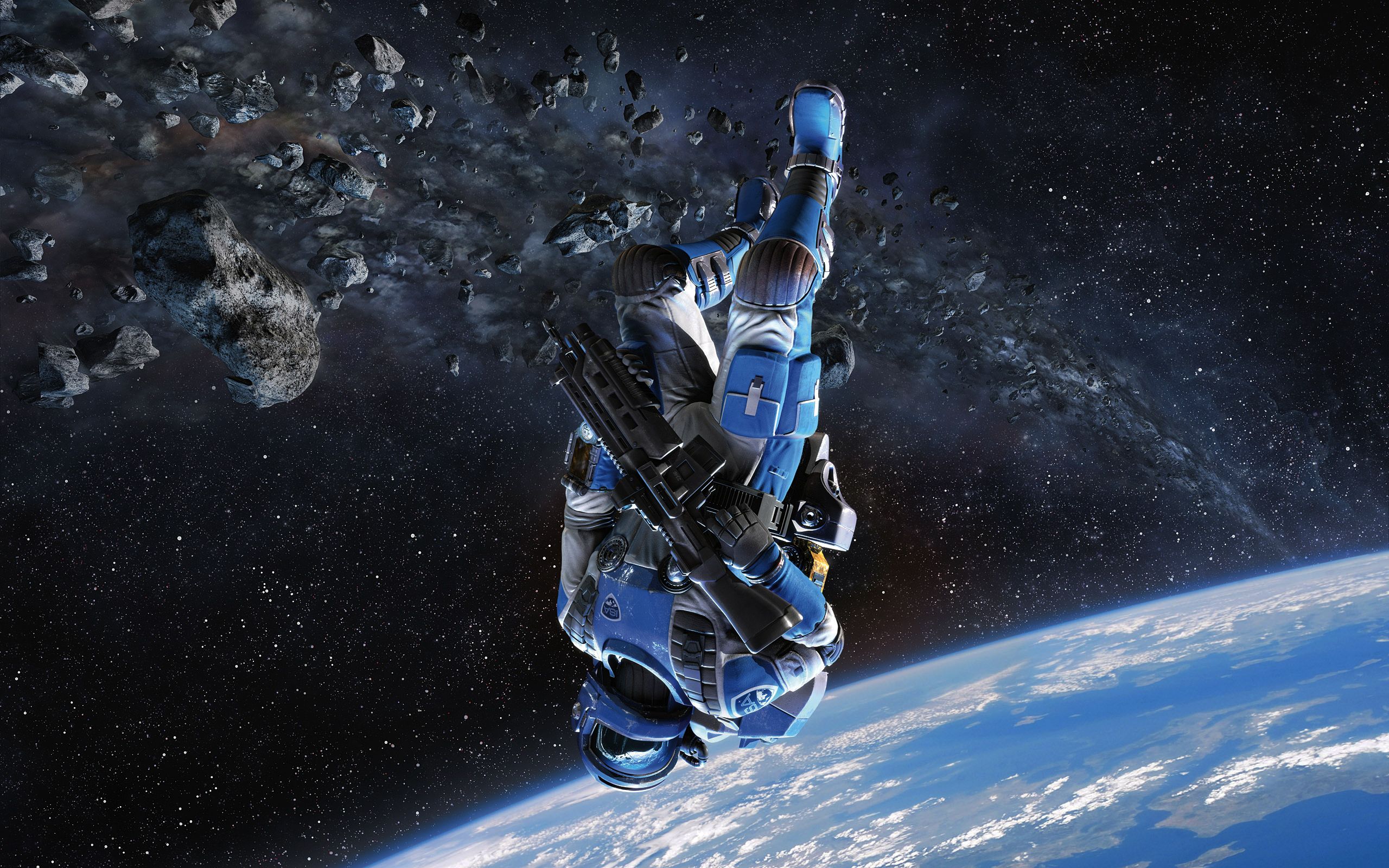Astronauta fluttuante nello spazio, 2560x1600 2K, Monitor Gaming