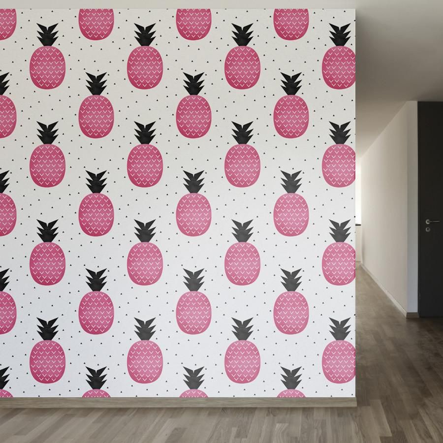 Ananas rosa a pois, 900x900 HD, Desktop
