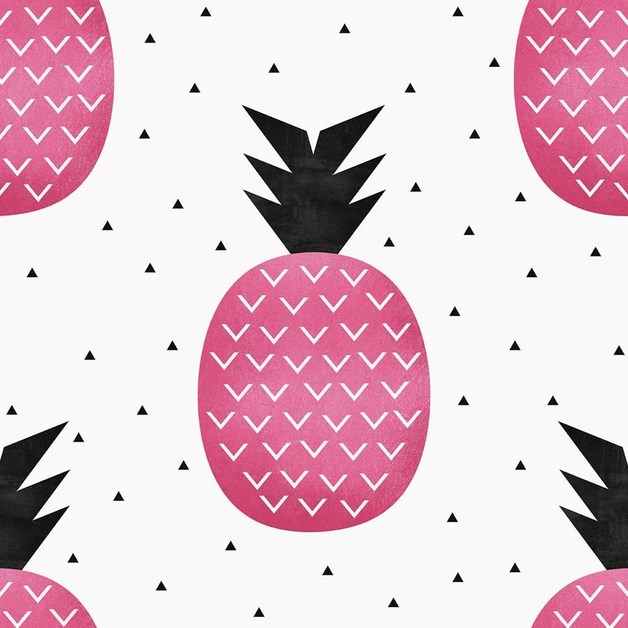 Ananas rosa pattern geometrico, 900x900 HD, Laptop