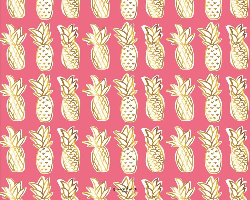 Ananas gialli sfondo rosa, 1024x819 HD, PC
