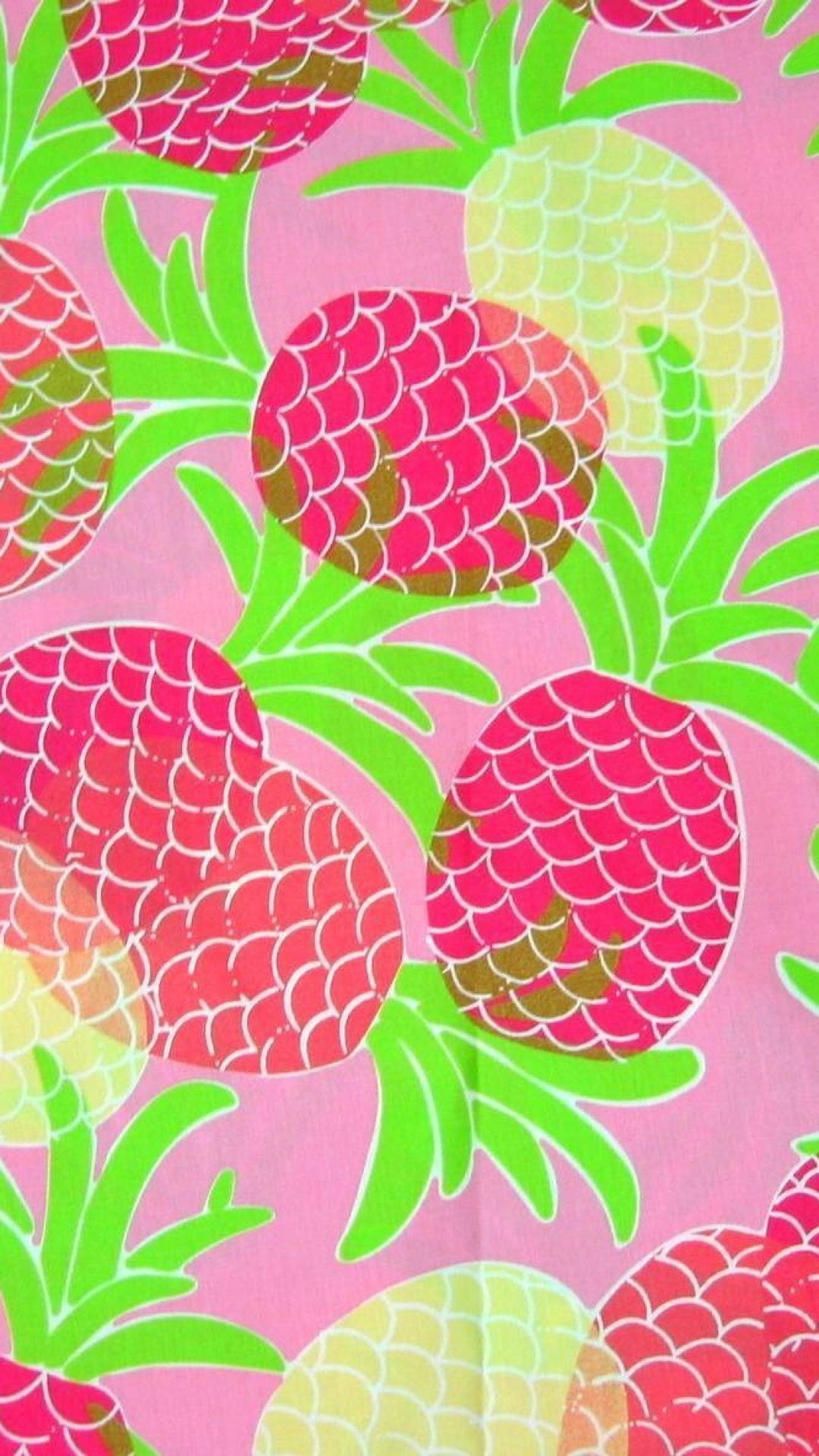 Ananas rosa carta da parati, 1369x2048 Verticale, Telefono