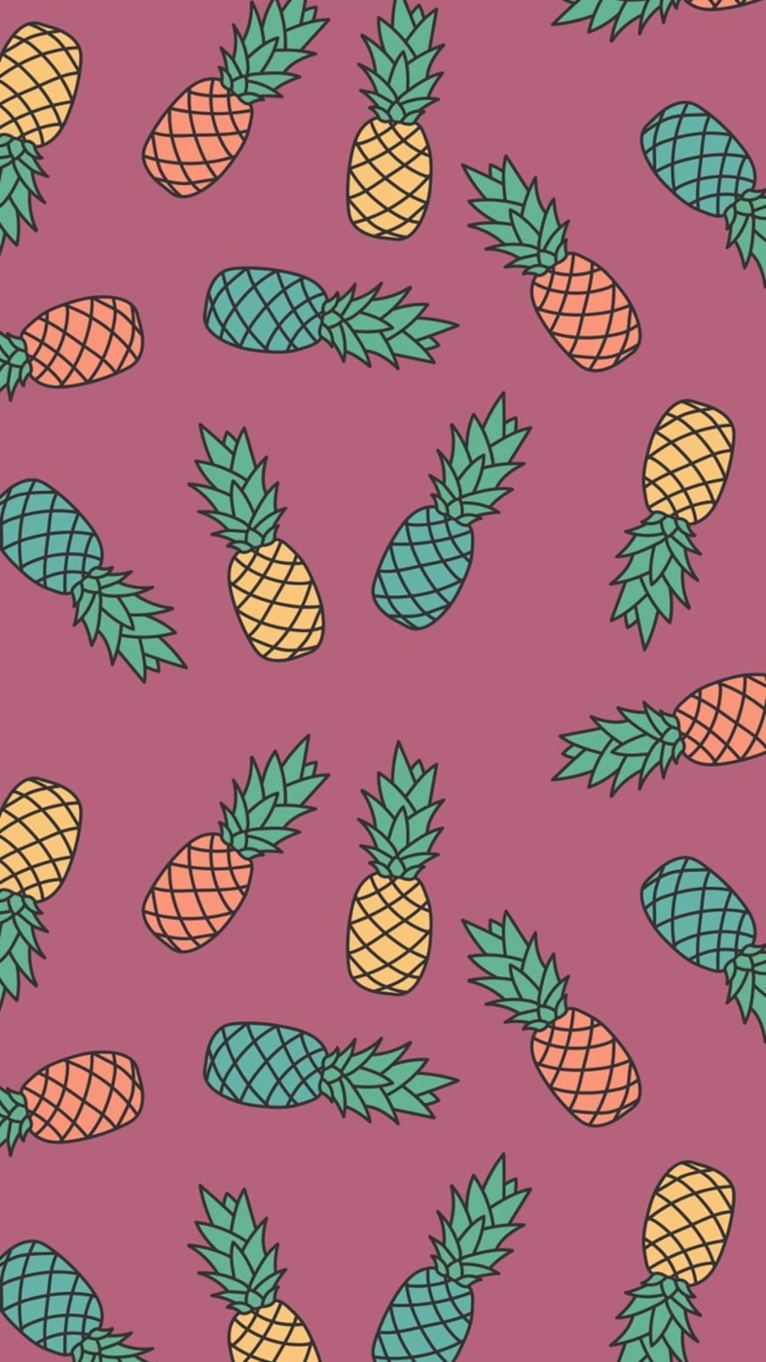 Ananas rosa su verde acqua, 1024x1024 HD, Laptop