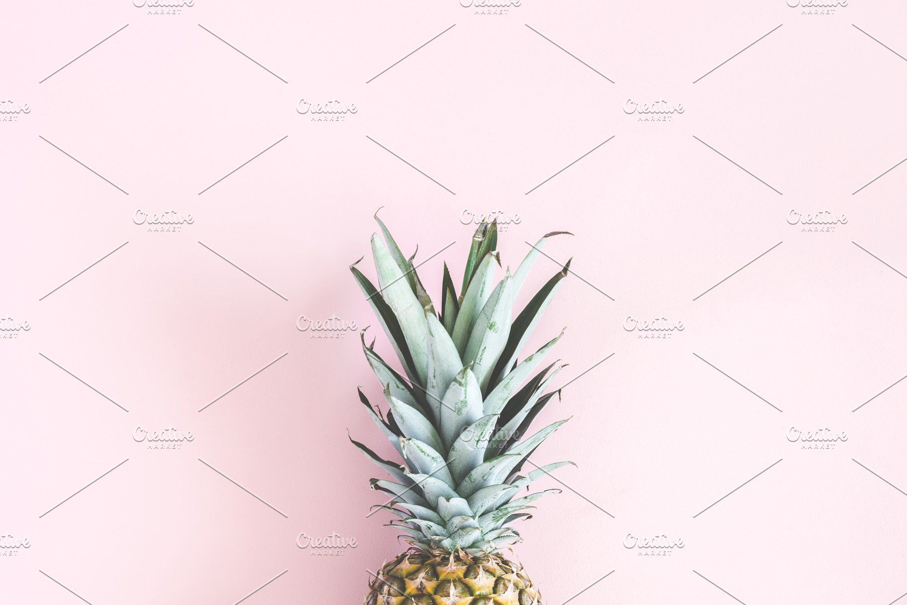 Ananas gialli foglie rosa verde, 1300x1390 Full HD Verticale, iPhone