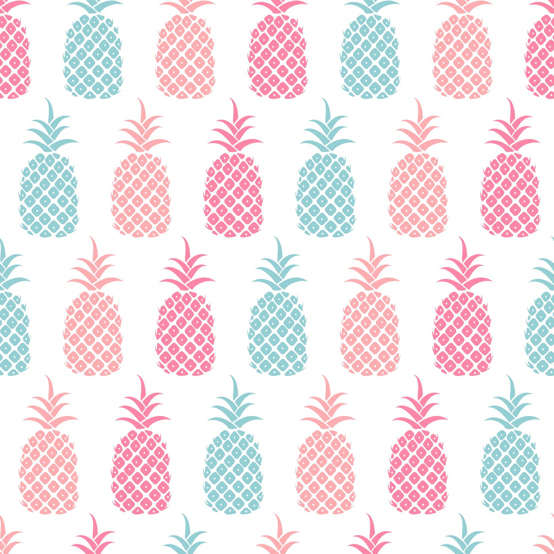 Ananas rosa e turchese pattern, 1920x1920 Full HD+ WUXGA, Laptop