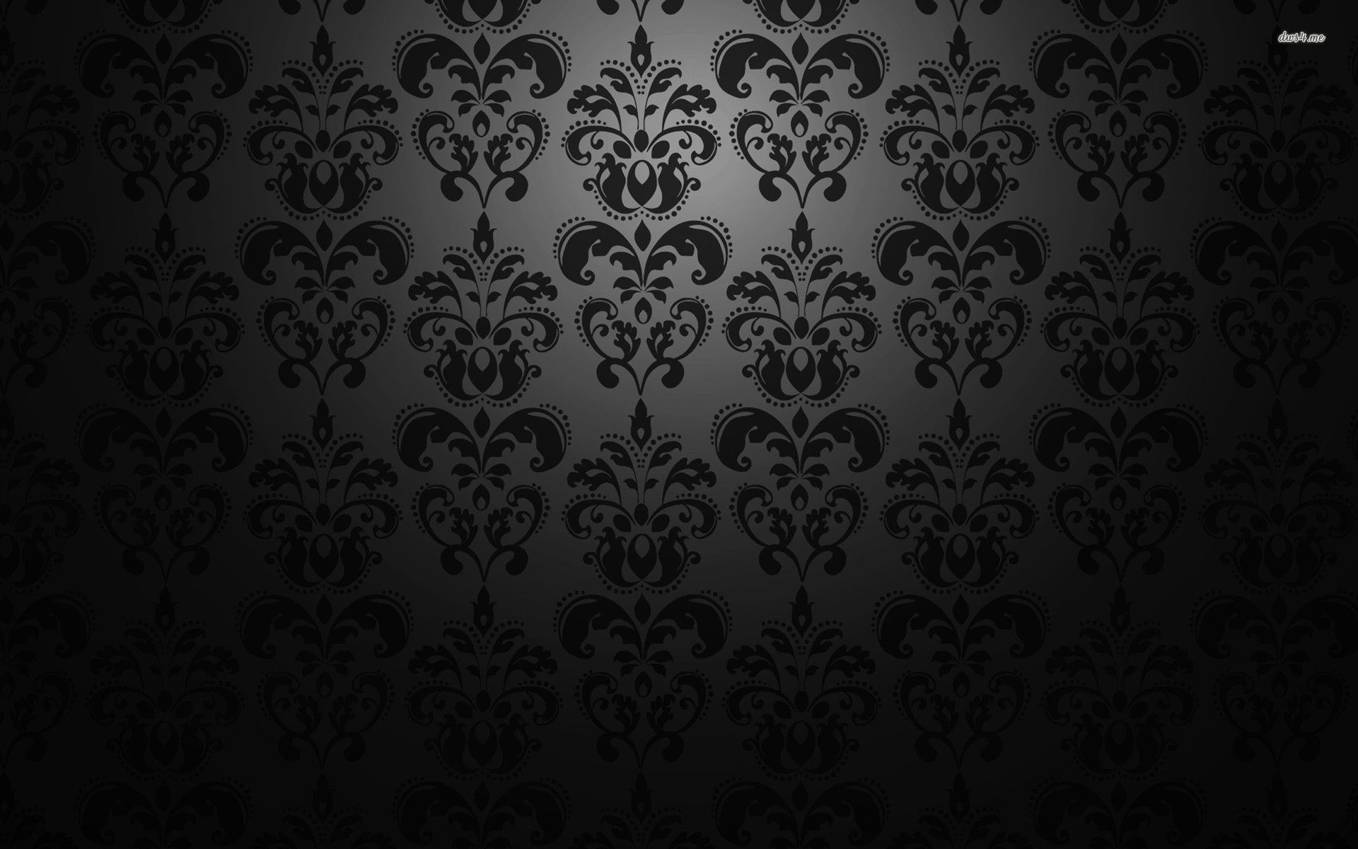 Pattern damascato nero vintage, 1920x1200 Full HD+ WUXGA, Desktop
