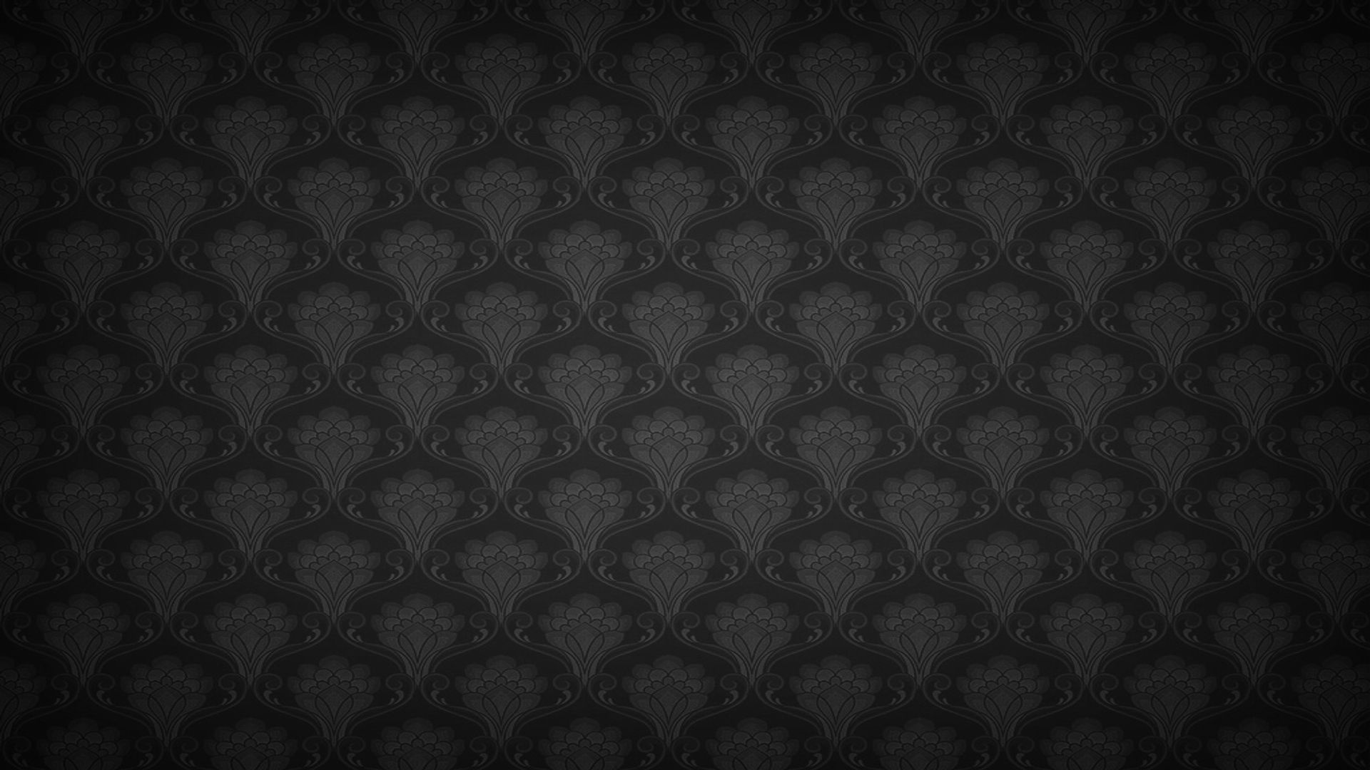 Fantasia damascata nera, 1600x900 HD, iMac