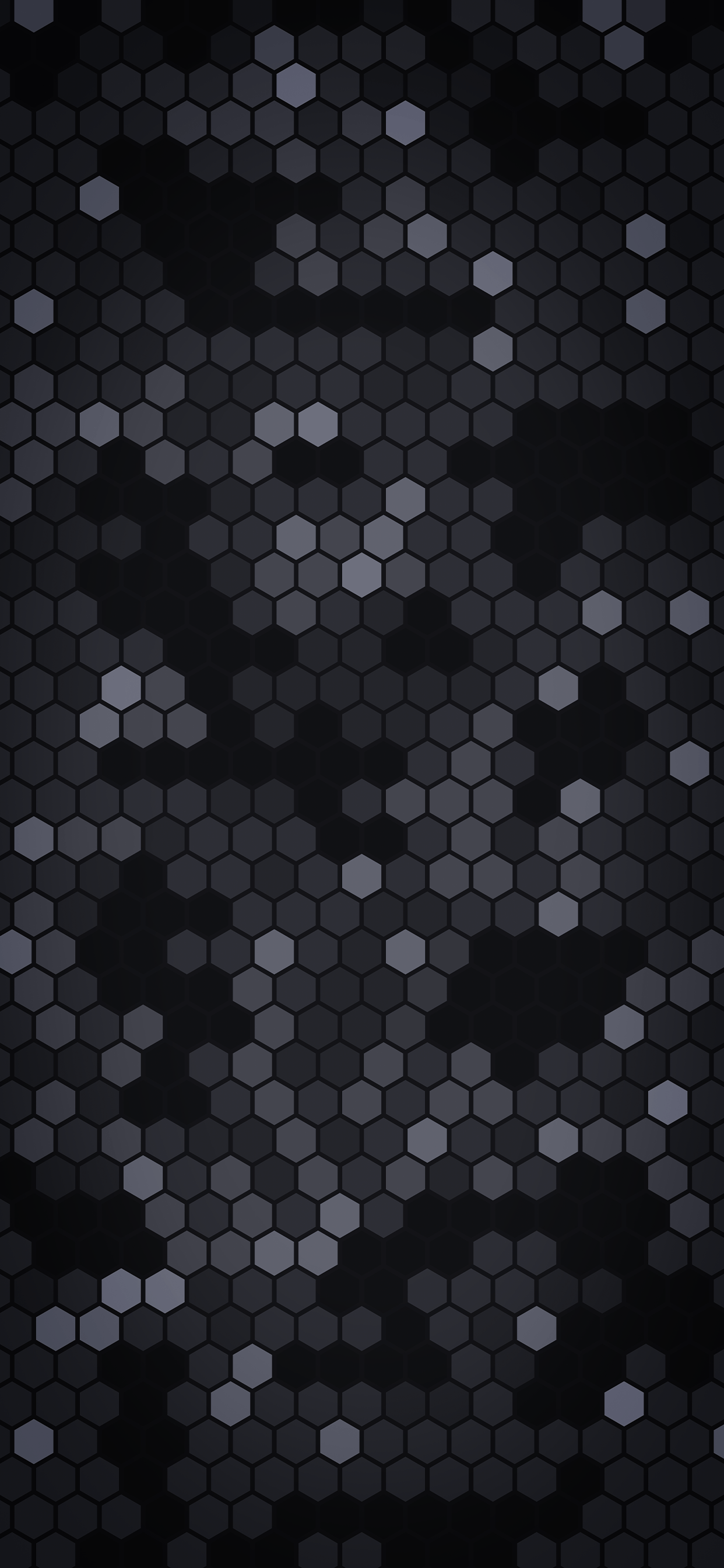 Esagoni geometrici neri, 1242x2688 Verticale, Telefono
