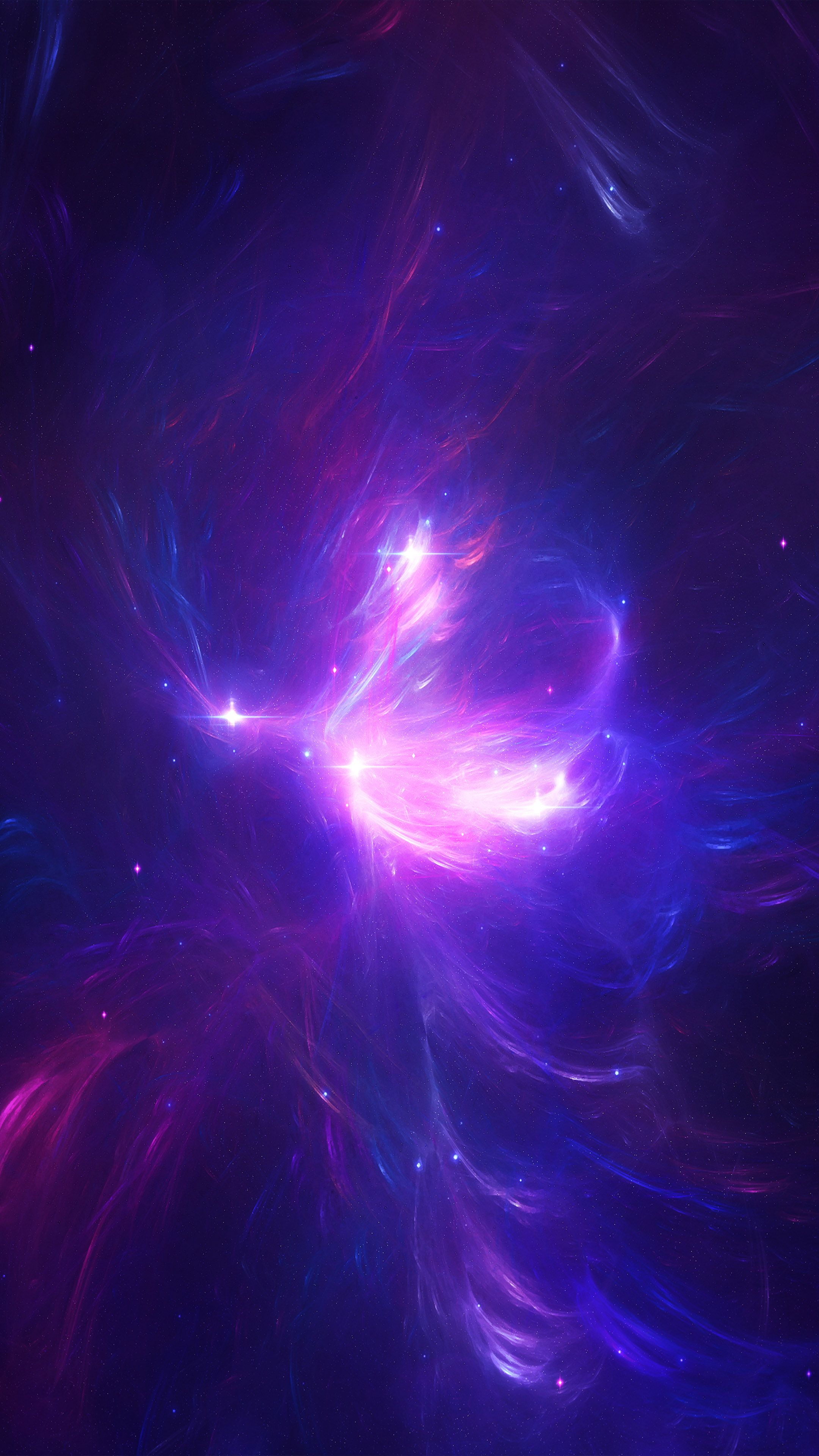 Nebulosa viola astratta, sfondi per Telefono, 2160x3840 Verticale, Telefono