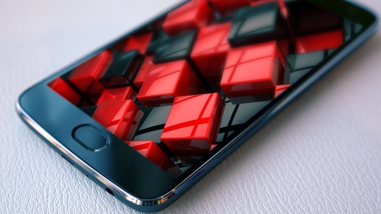 Smartphone con cubi rossi 3D, sfondi per Telefono, 1280x720 720p, iMac
