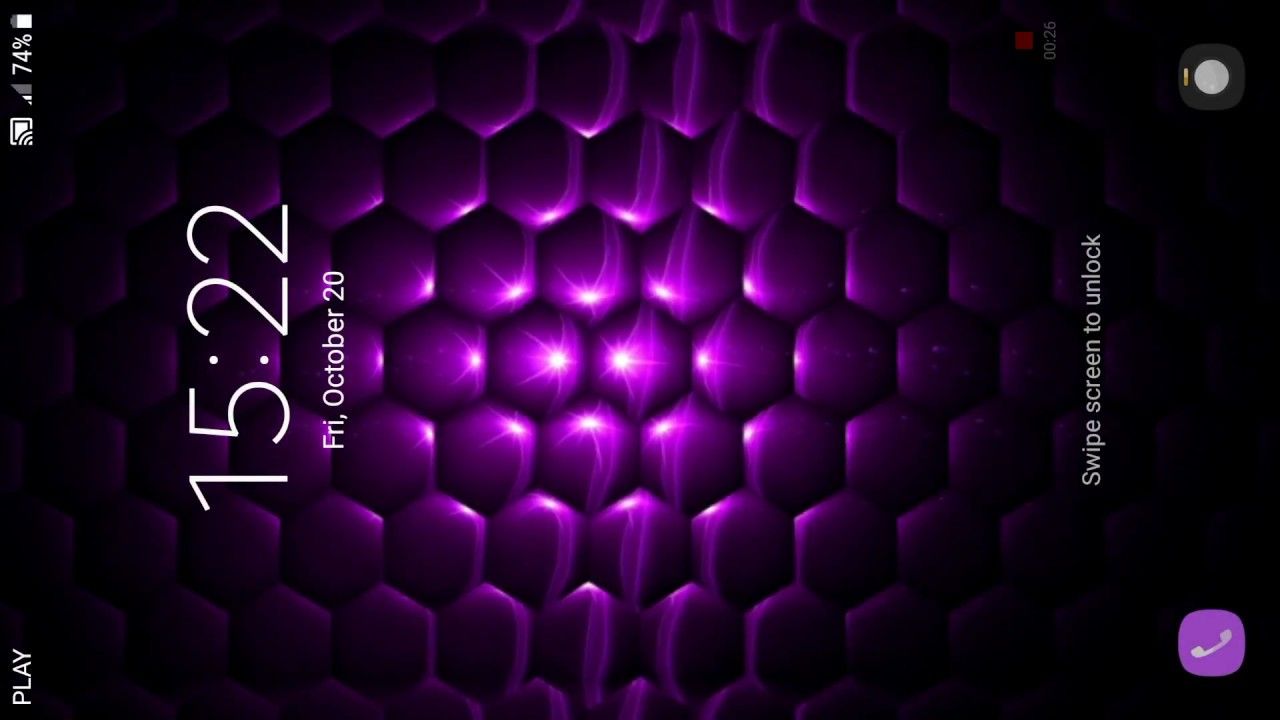Struttura esagonale 3D viola, 1280x720 HD, Desktop