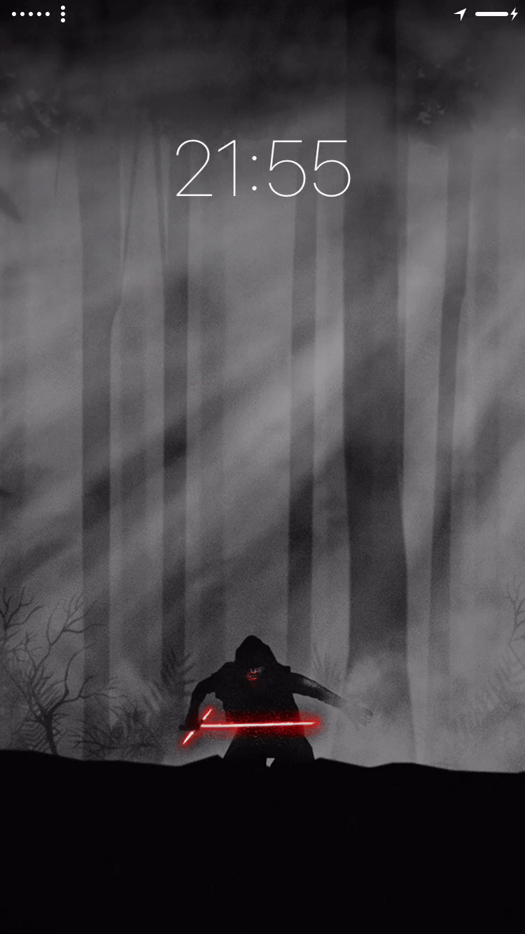 Kylo Ren spada laser bosco, sfondi per Telefono, 750x1334 Full HD Verticale, iPhone