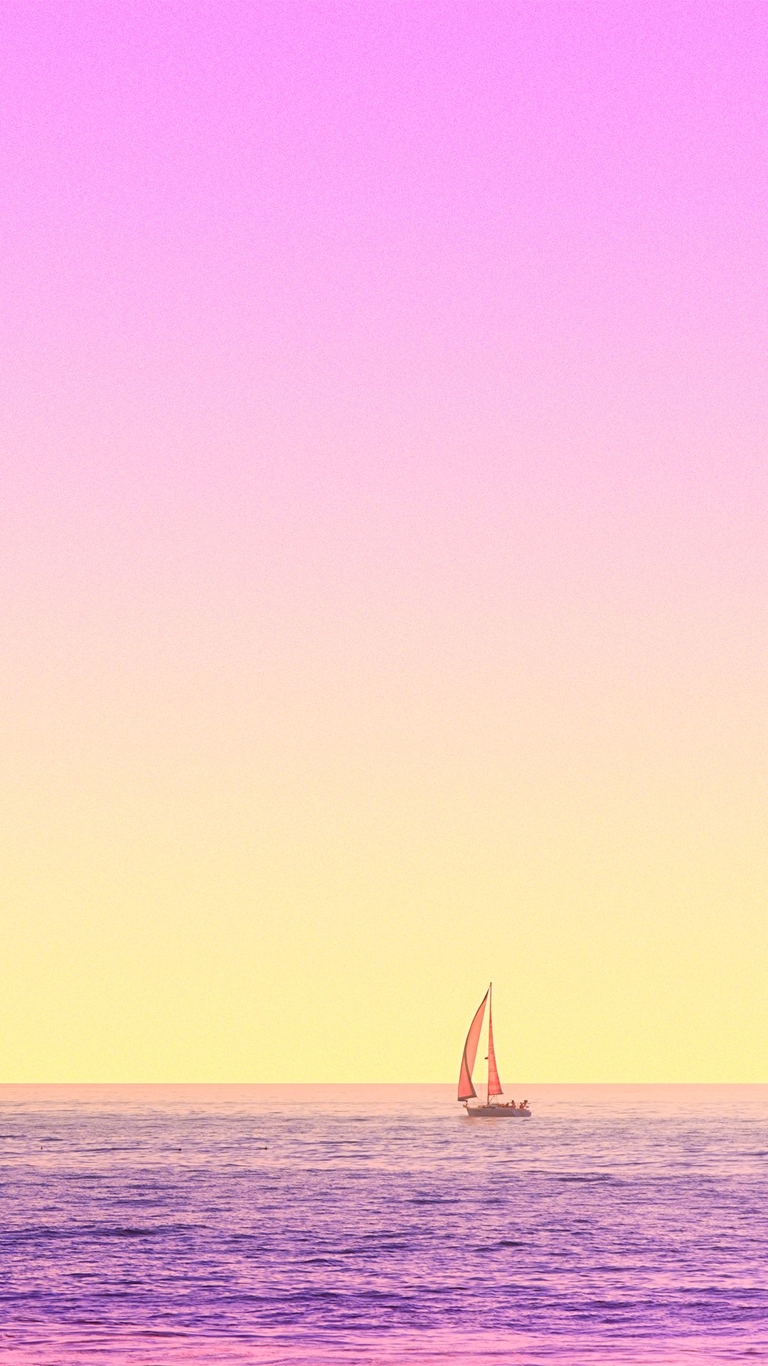 Barca a vela mare tramonto, sfondi per Telefono, 1080x1920 Verticale, Mobile