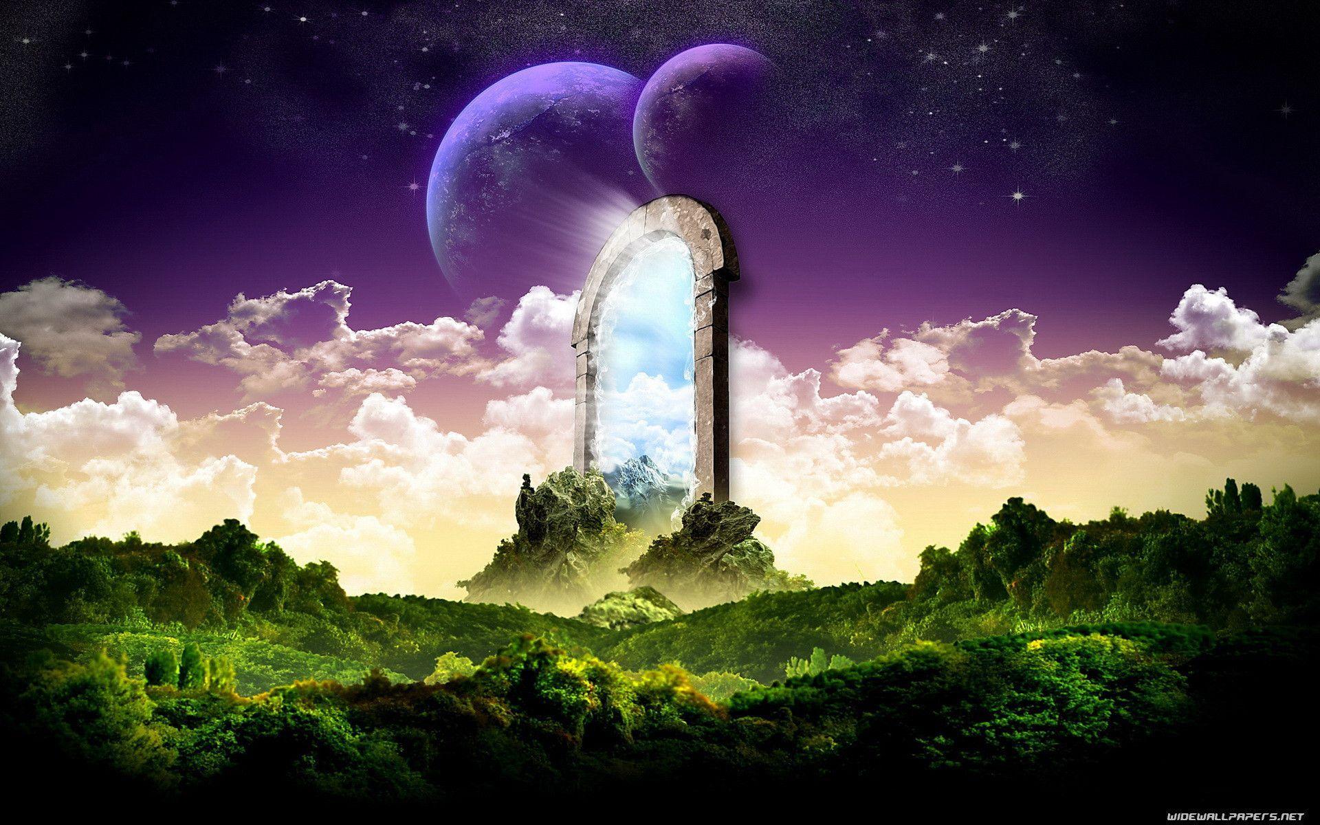 Portale fantasy tra le nuvole, 1920x1200 WUXGA, iMac