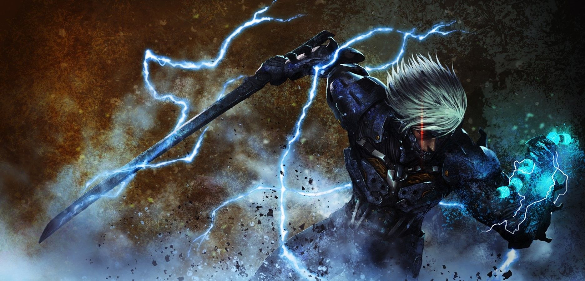 Guerriero fantasy con spada e fulmini, 1871x900 900p, PC