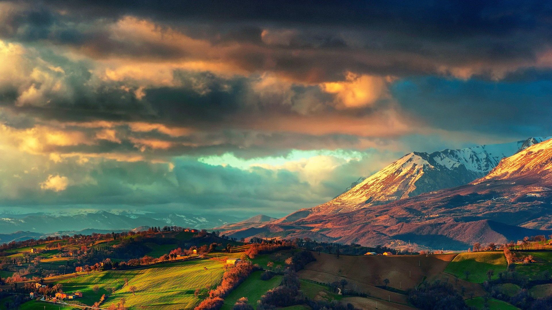 villaggio montano fantastico, 1920x1080 Full HD, PC