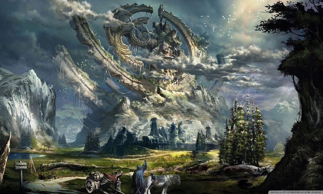 Drago spettrale nel cielo, 1280x768 HD, Desktop