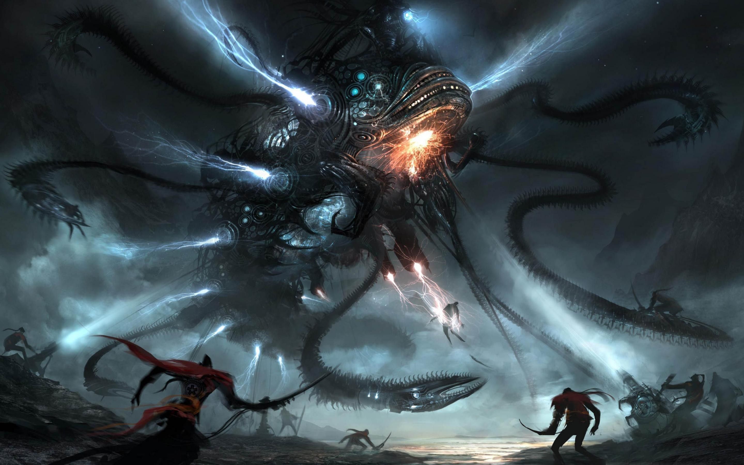 Mostro tentacolare gigante oscuro, 2880x1800 WQXGA, Desktop