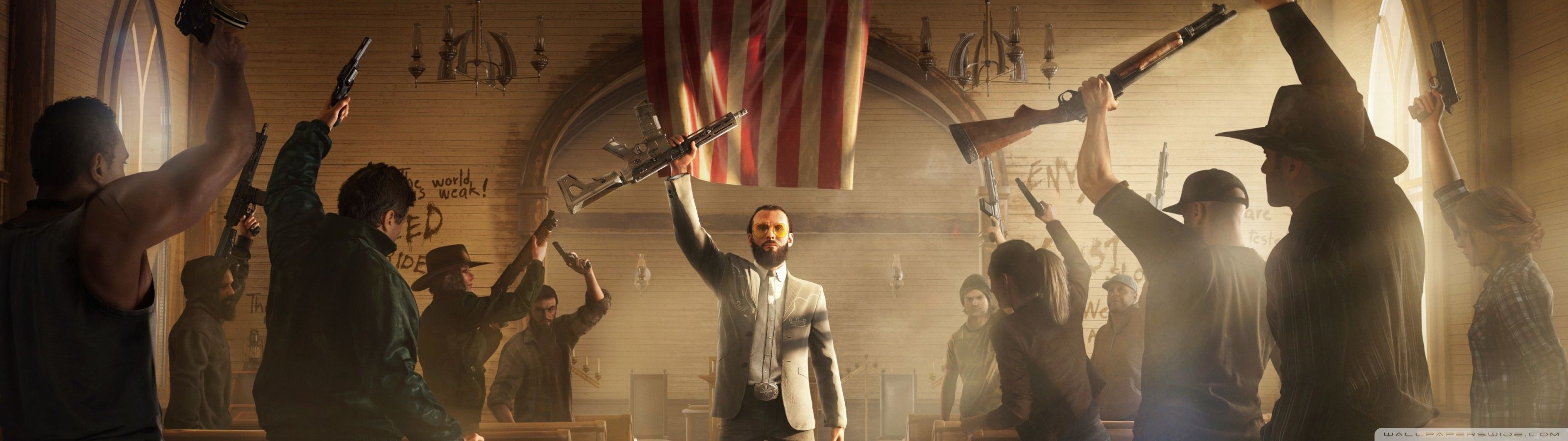 Far Cry grotta con cascata, 3000x826 21:9, Monitor Gaming