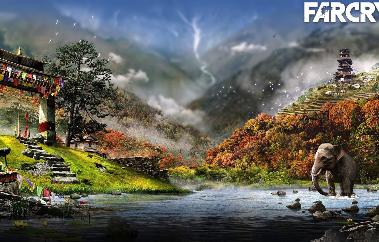 Pesca con cane, Far Cry 5, 1400x1050 720p, Laptop