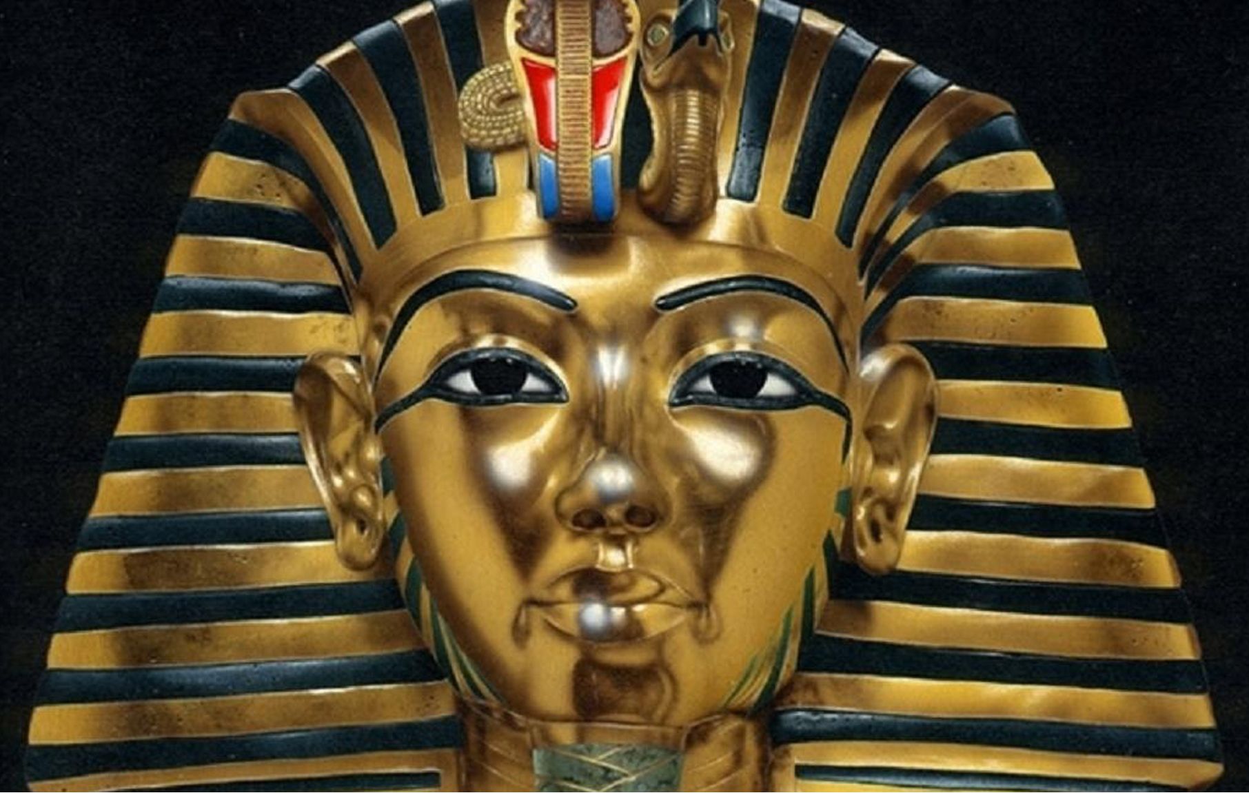 Maschera dorata Faraone Tutankhamon, 1812x1151 900p, Laptop